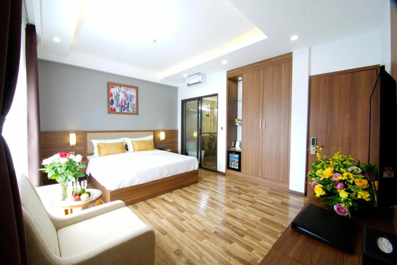 View (from property/room), Bed in Green Hadong Hotel