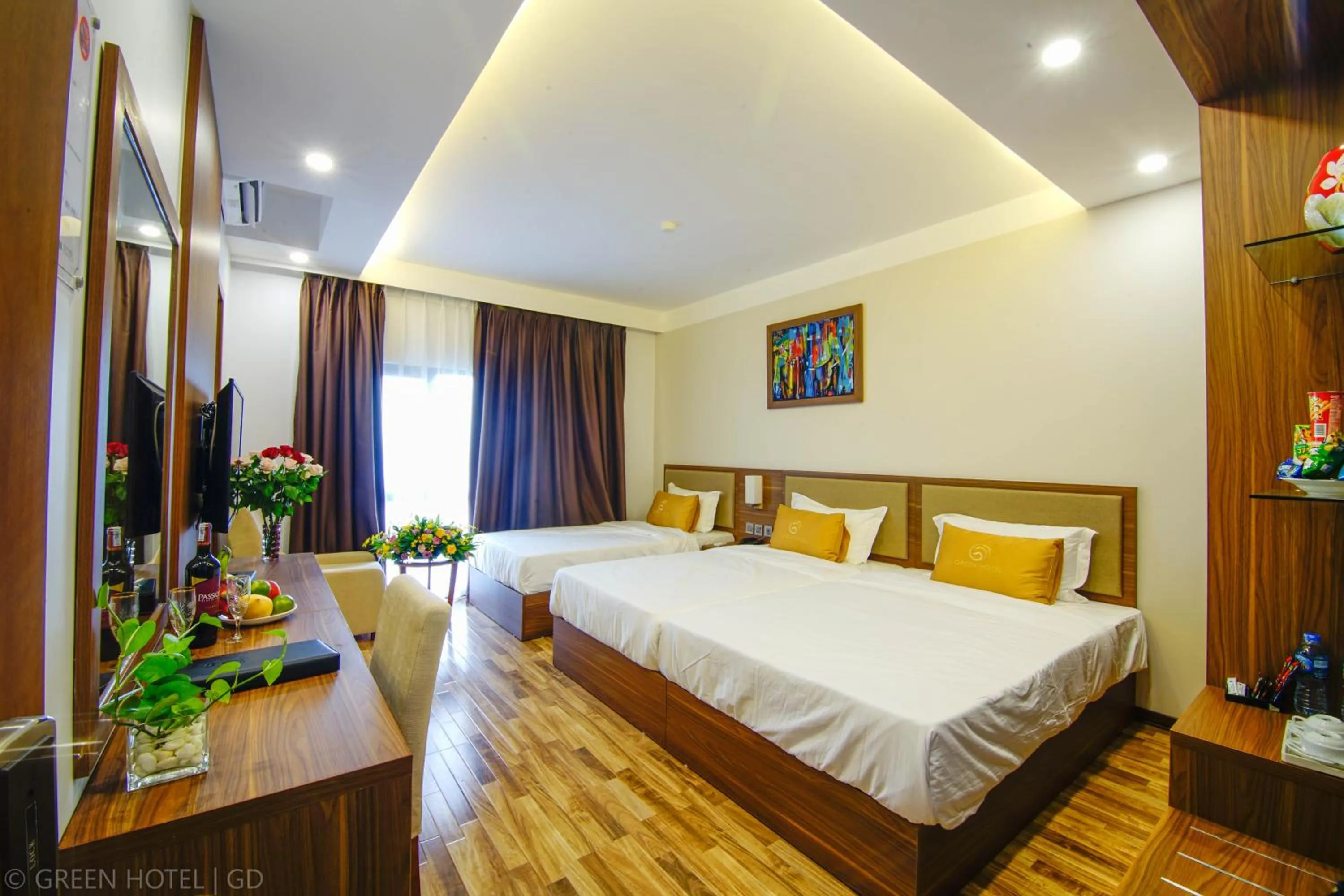 Photo of the whole room, Bed in Green Hadong Hotel