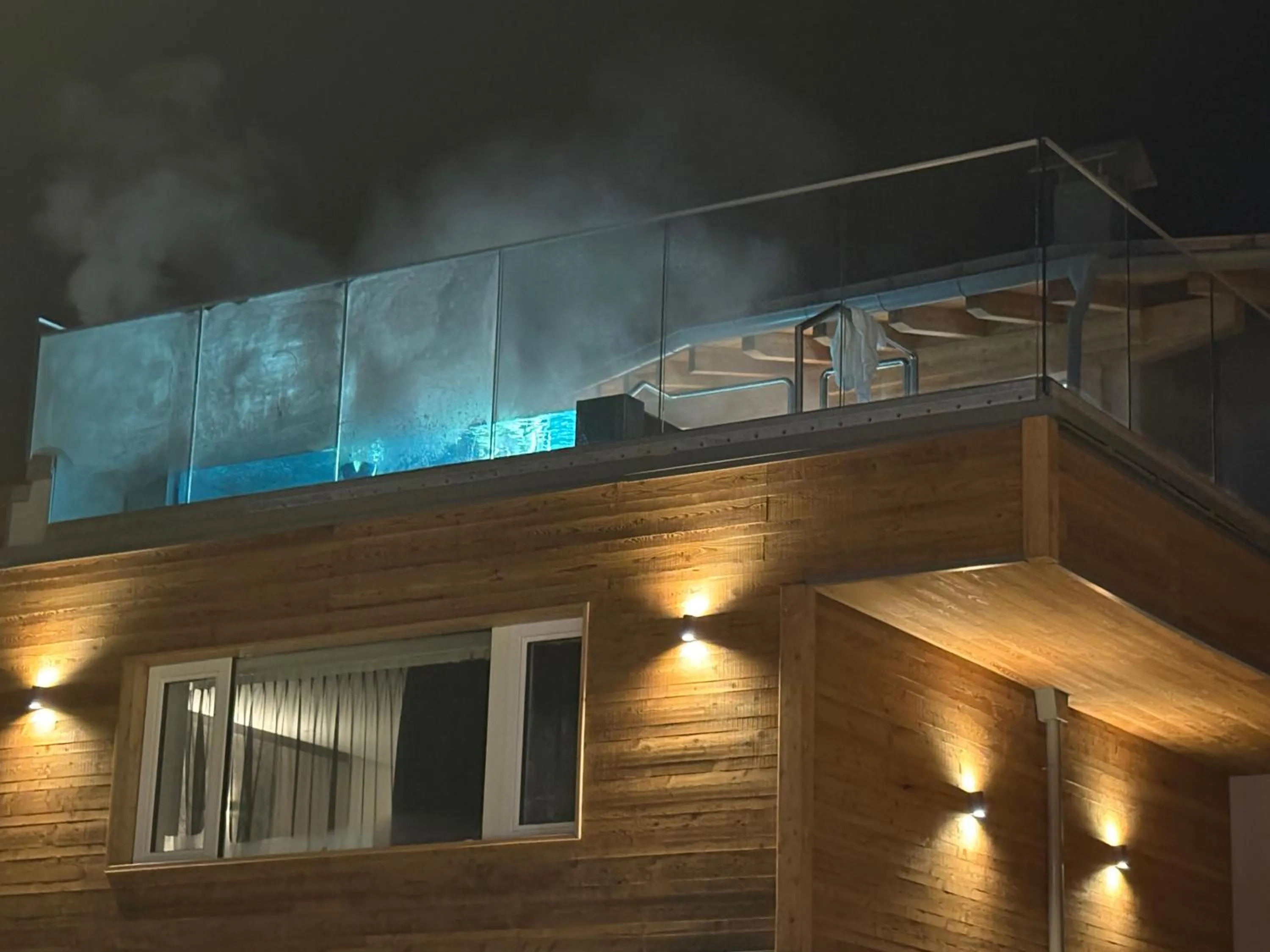 Open Air Bath in Hotel Rosengarten