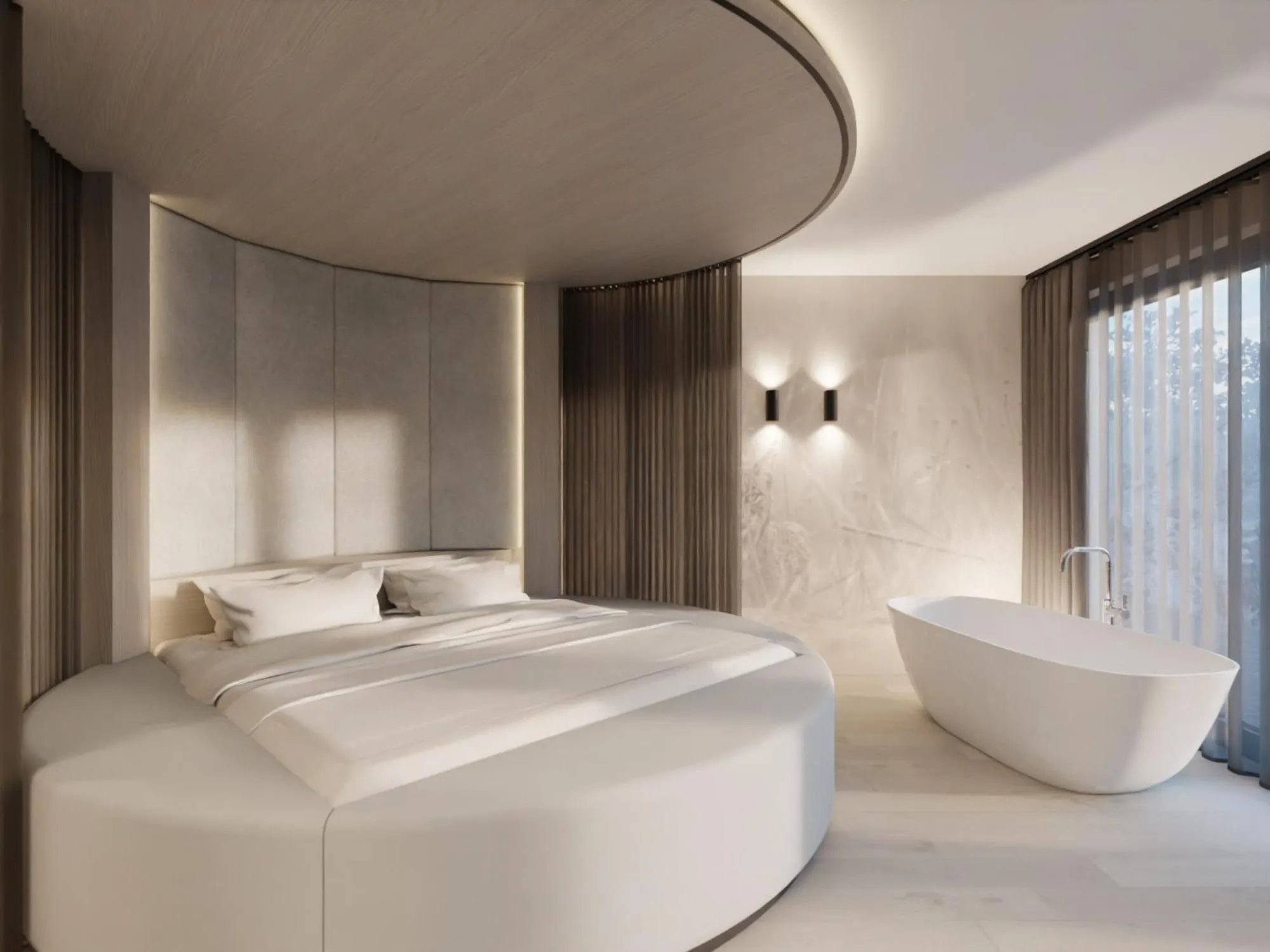 Bed in Hotel Rosengarten