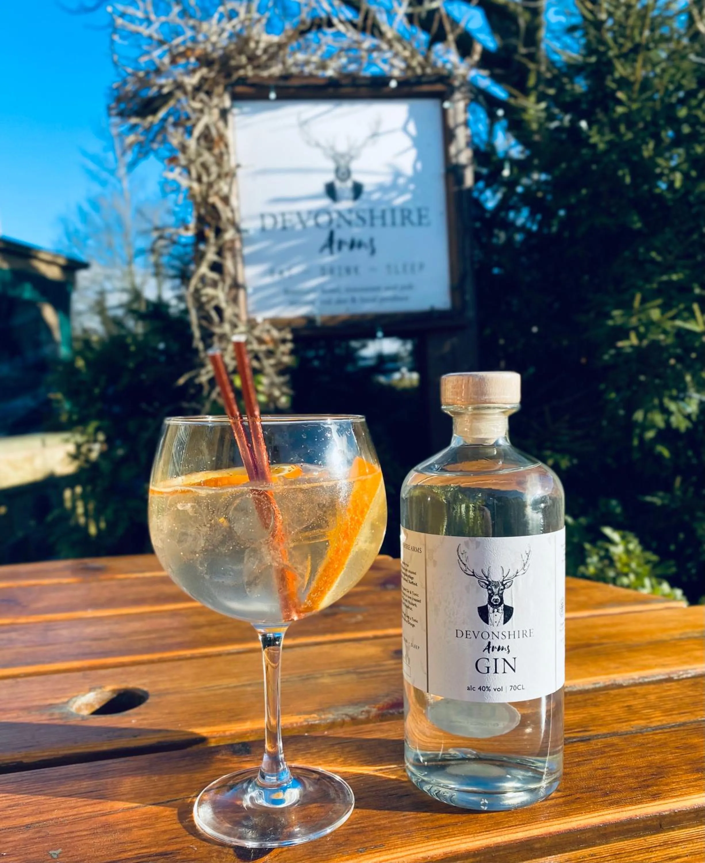 Drinks in The Devonshire Arms