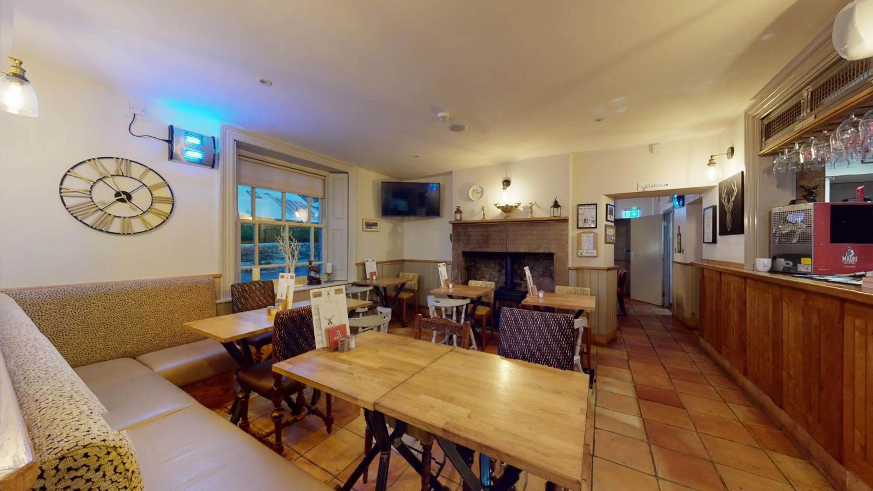 Seating area in The Devonshire Arms