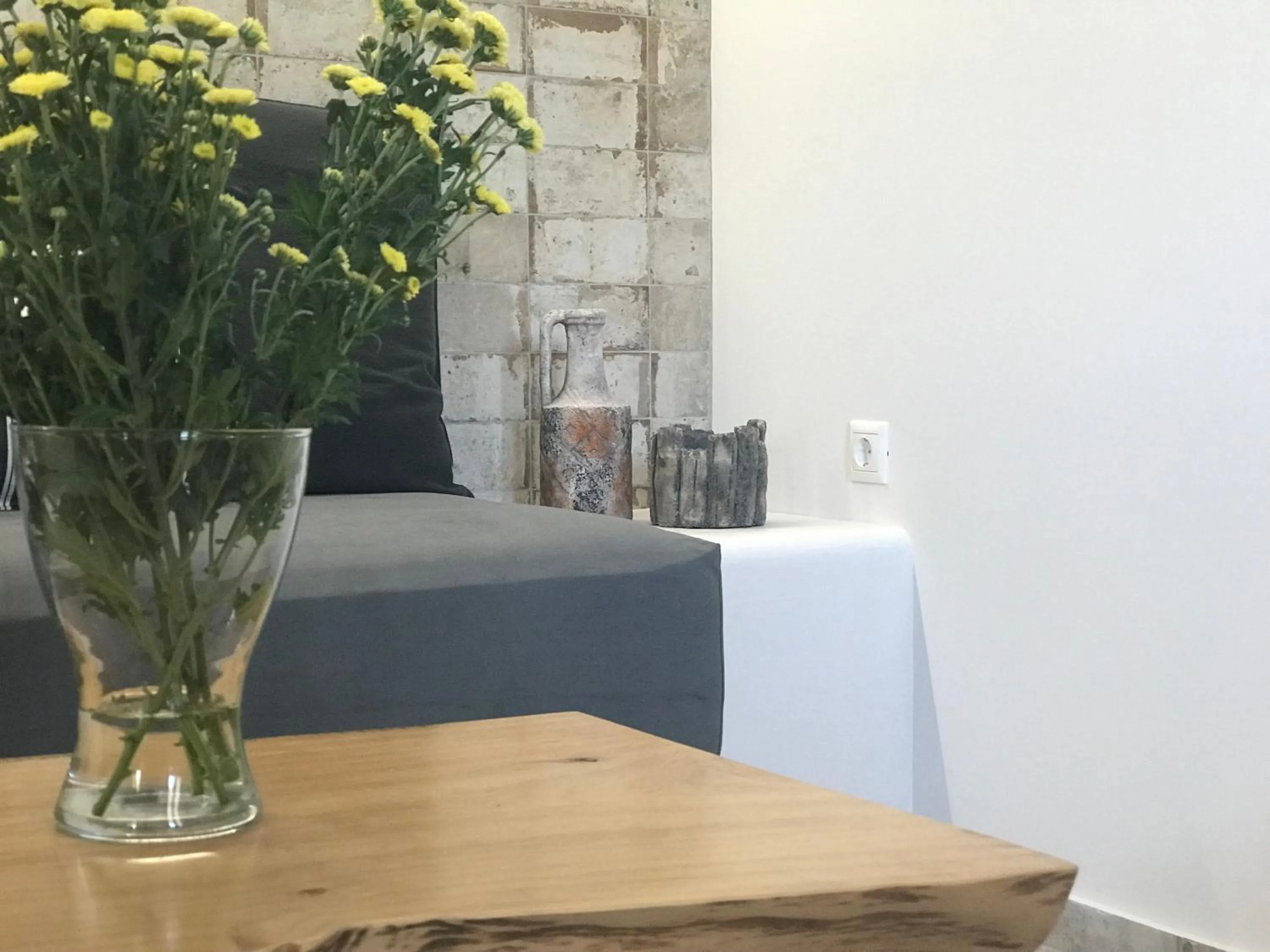Living room in Elia Residences Santorini