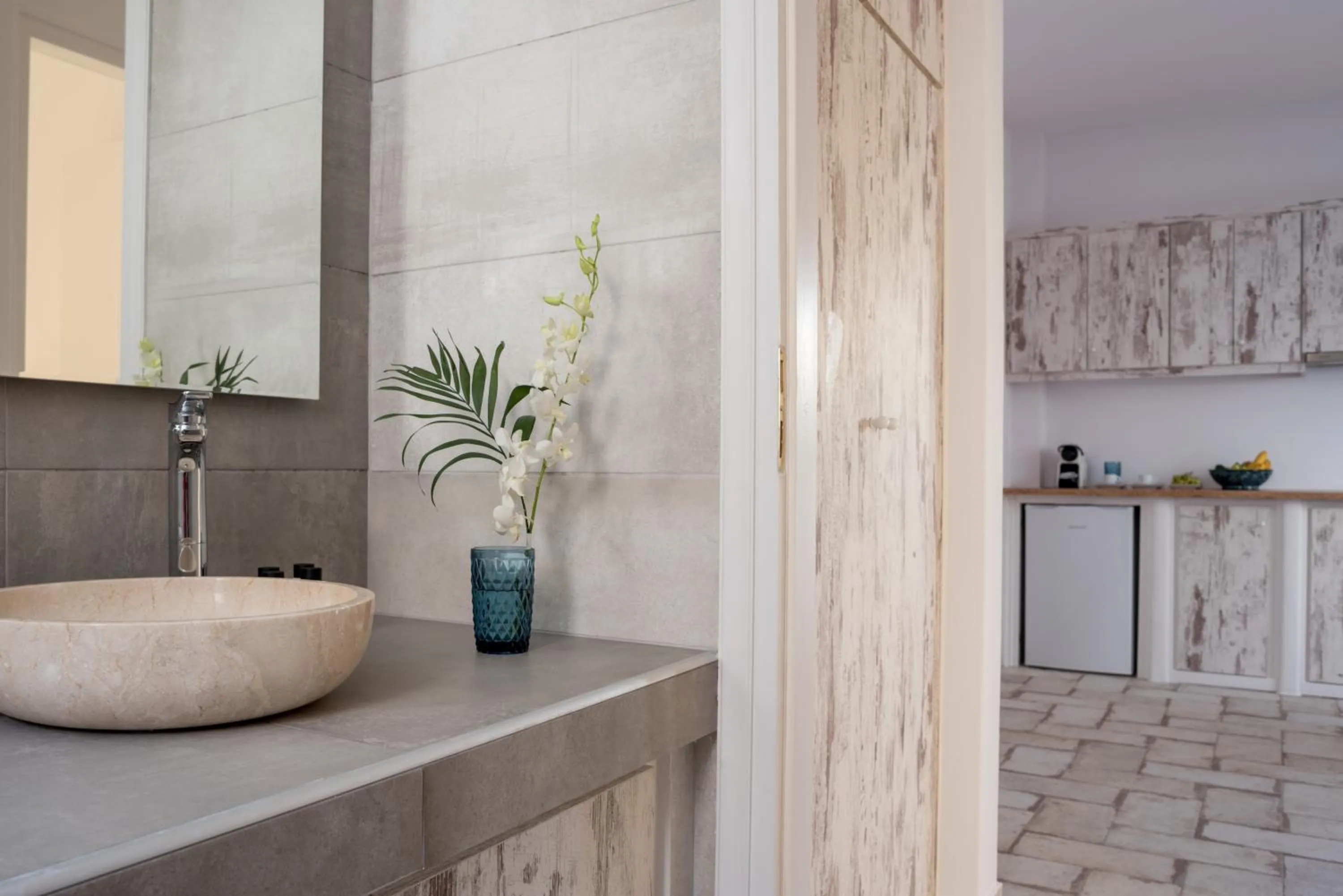 Bathroom in Elia Residences Santorini