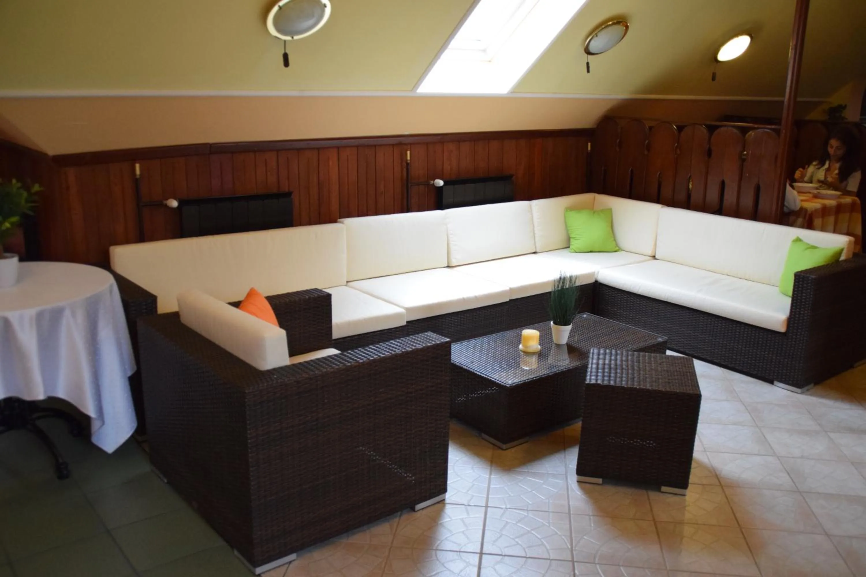 Seating area in Hotel Lukács Superior