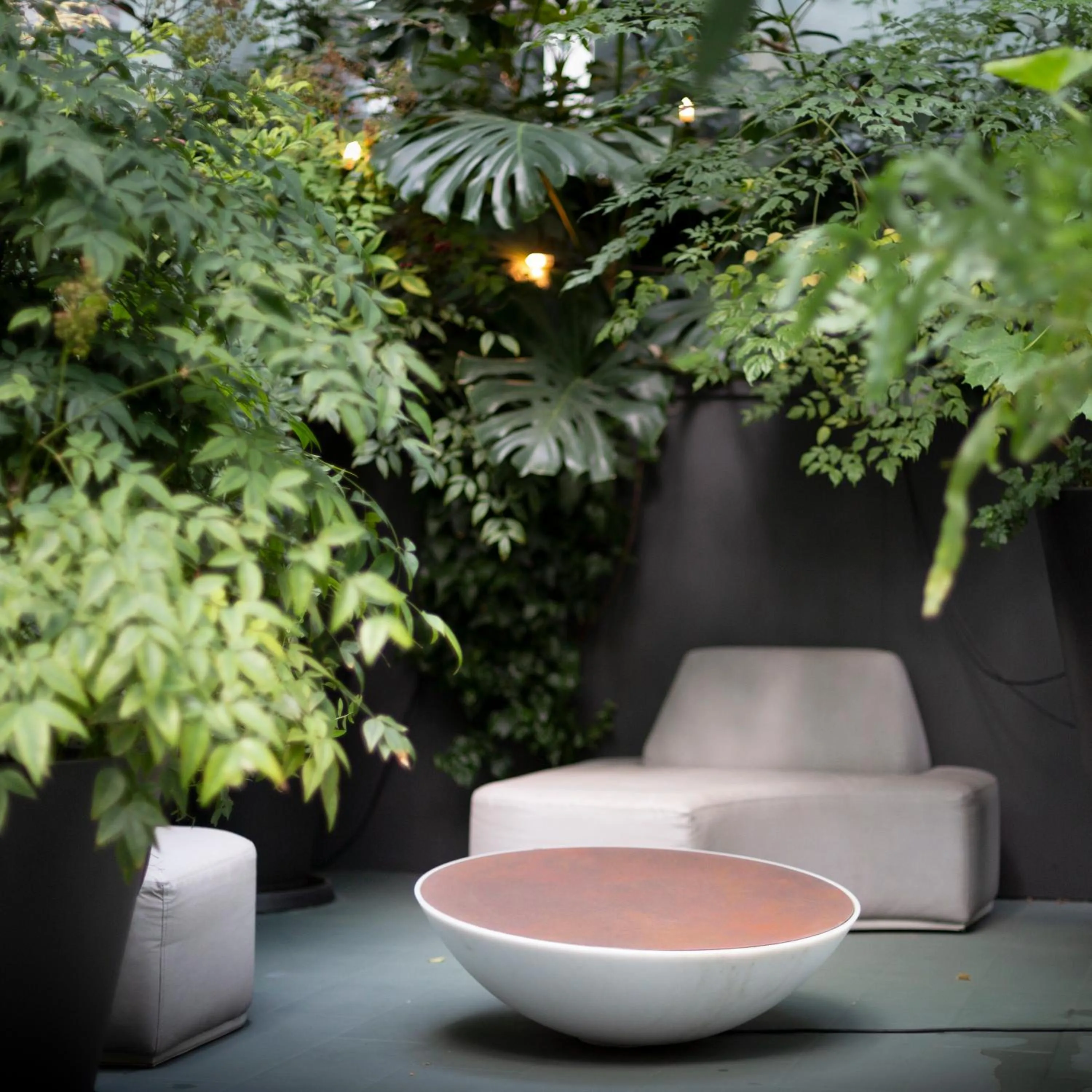 Patio in Petit Palace Santa Bárbara