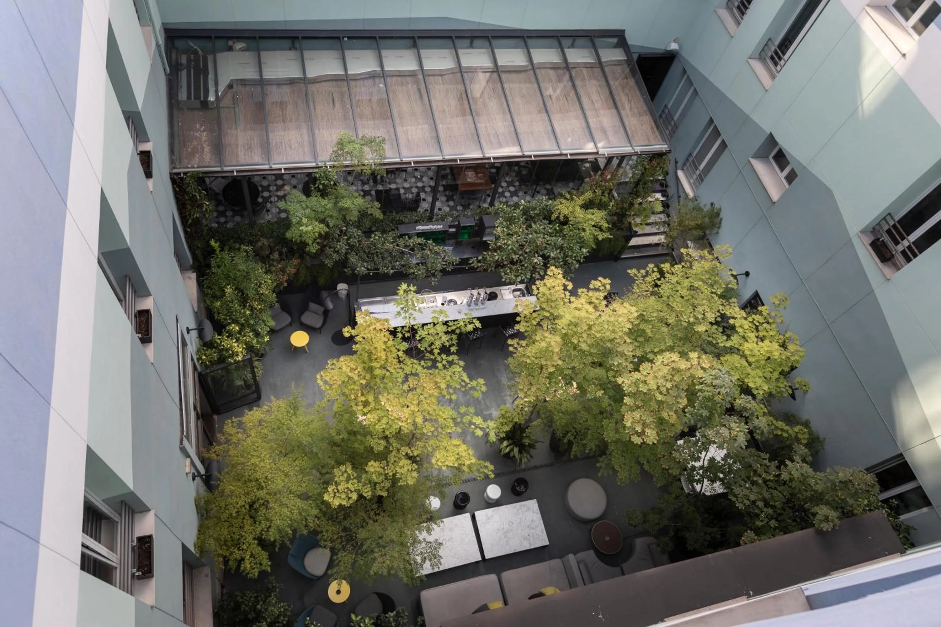 Patio in Petit Palace Santa Bárbara
