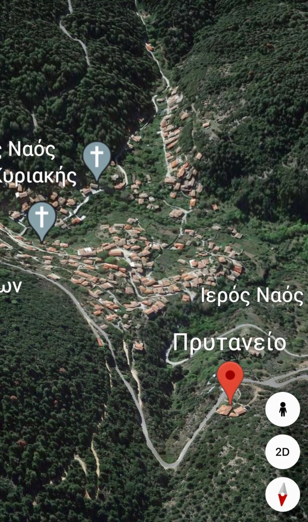 Bird's eye view in Pritanio