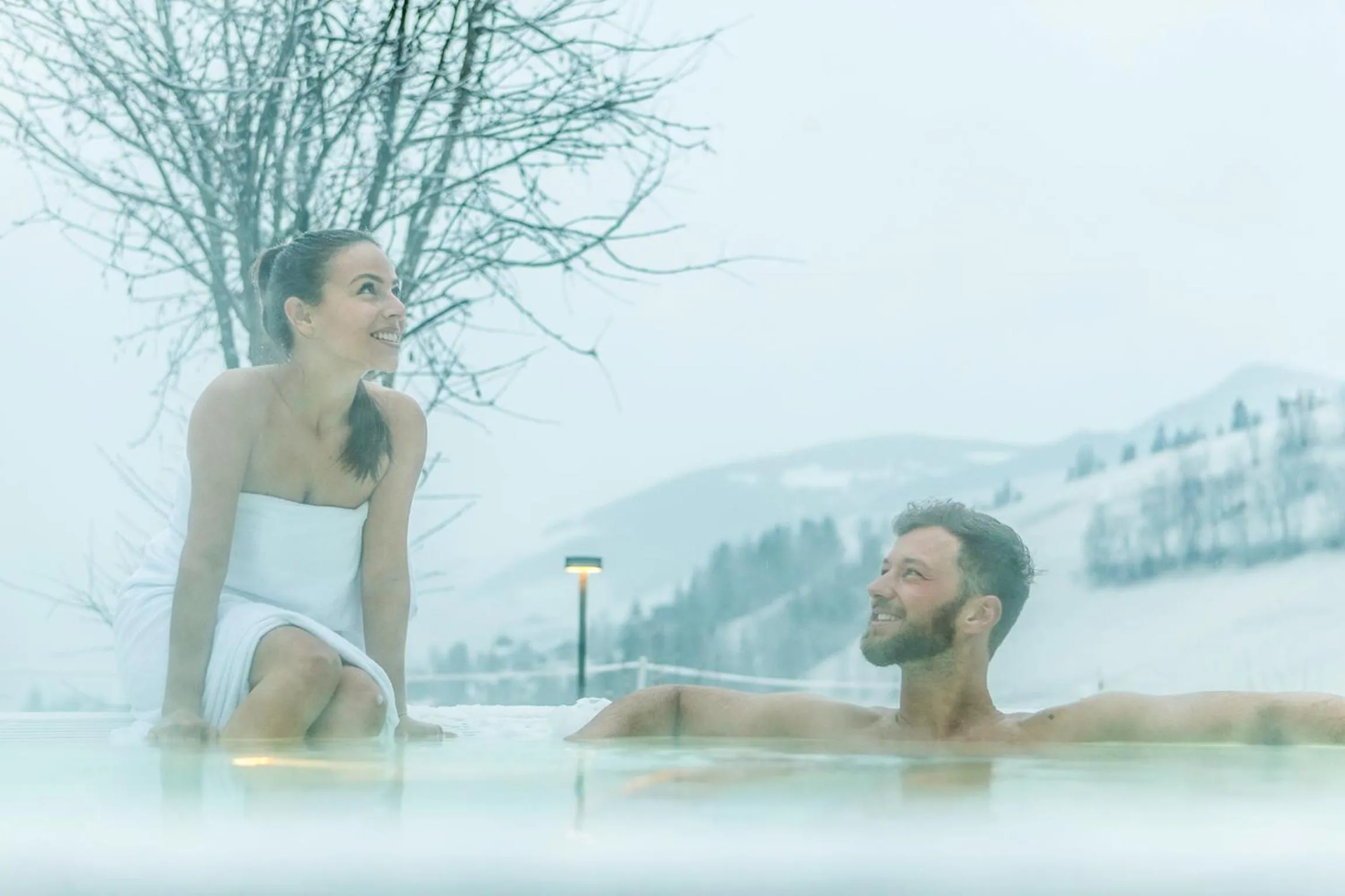 Hot Tub in Hotel Mareo Dolomites