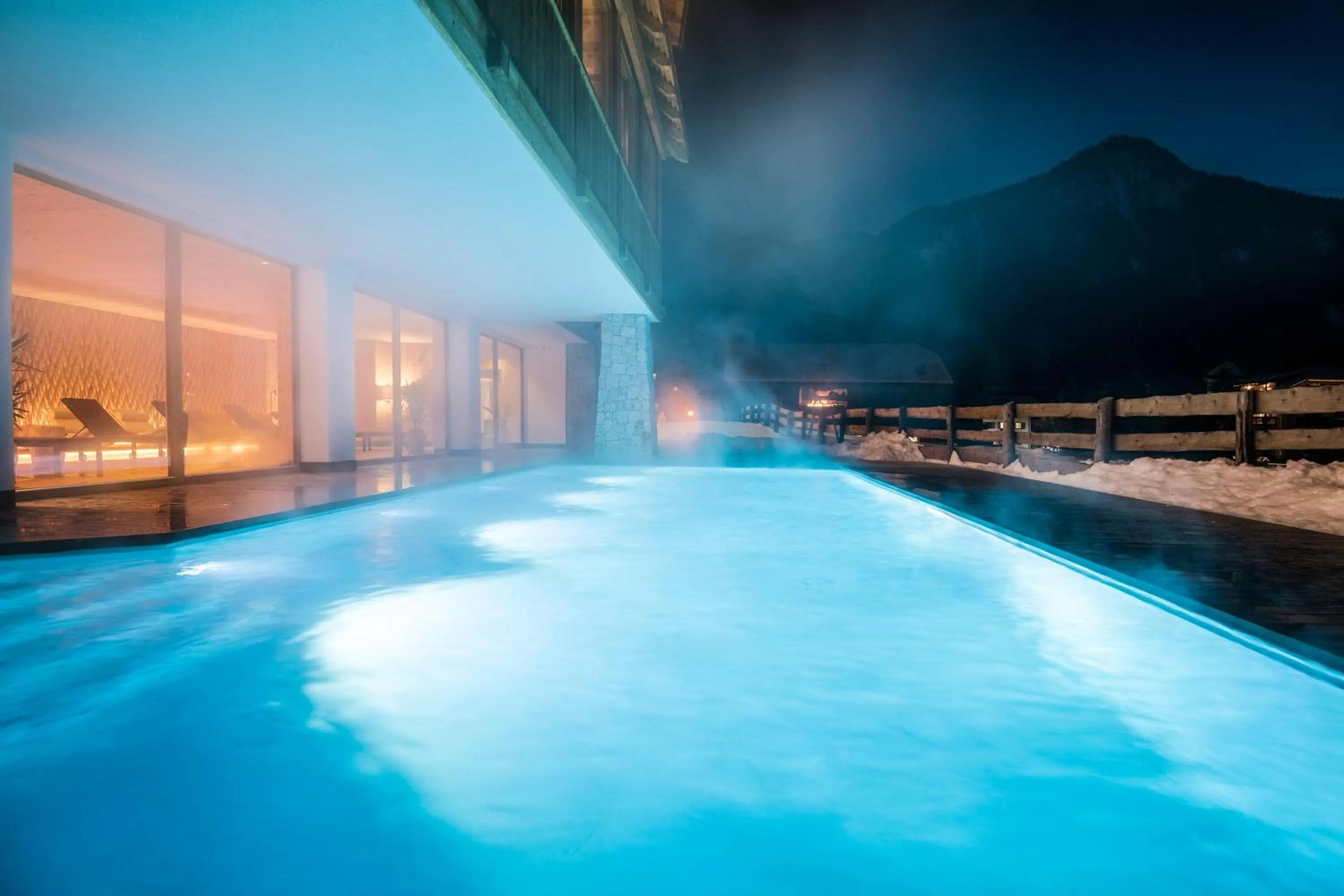 Swimming pool in Hotel Mareo Dolomites