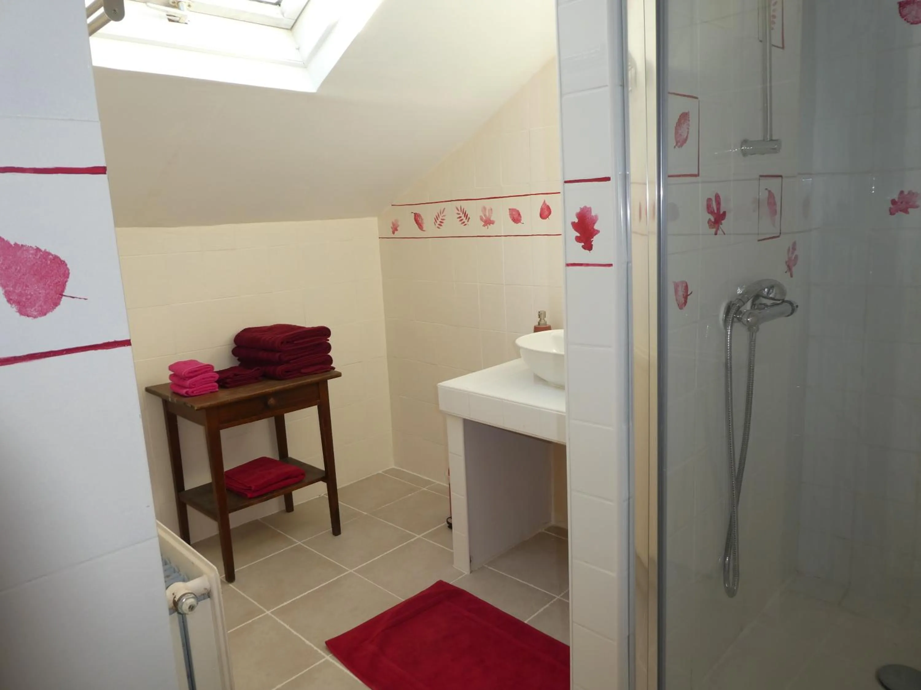 Shower in Les chambres du Ladoux