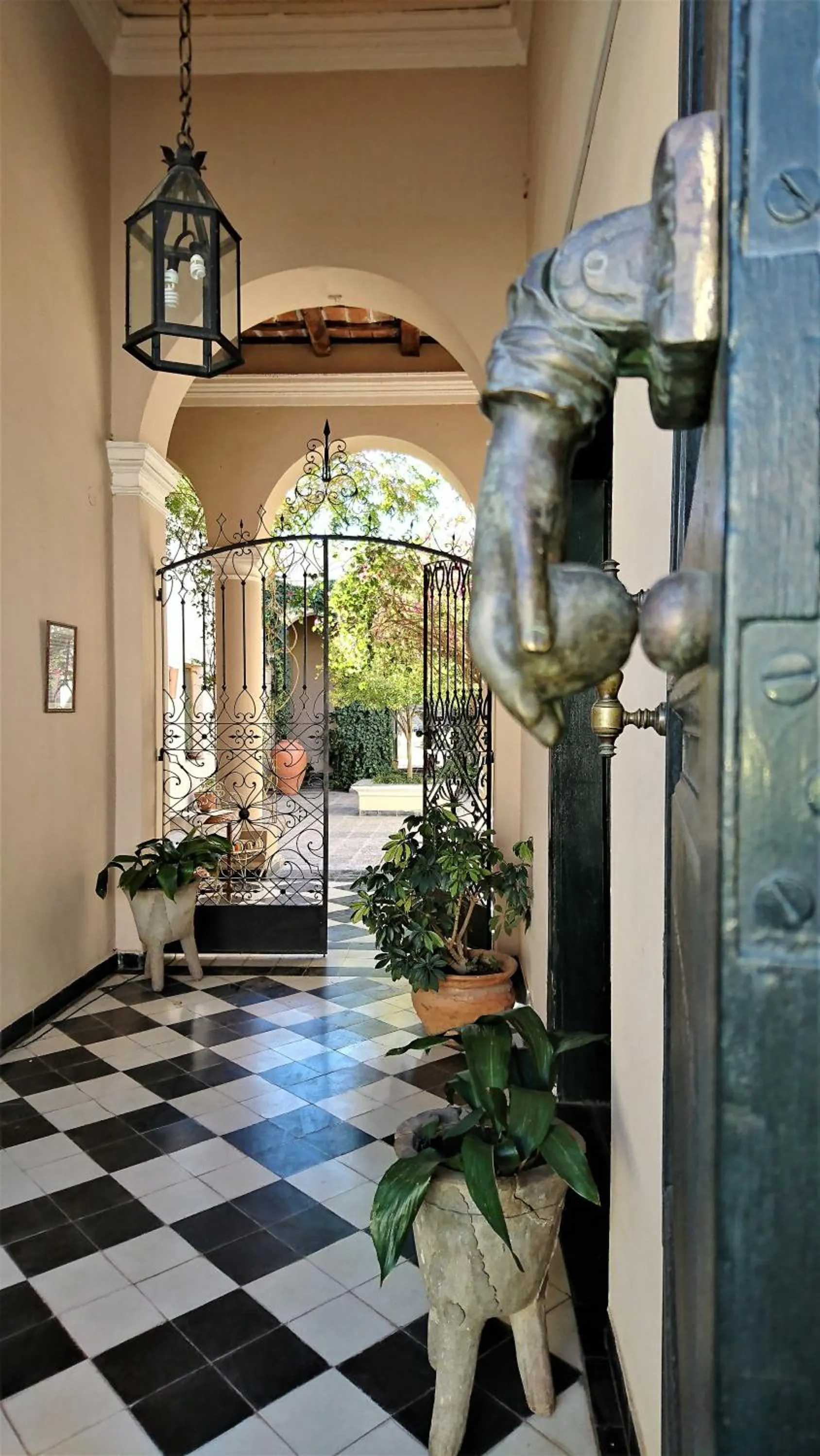 Inner courtyard view in Vieja Posada Hotel Histórico