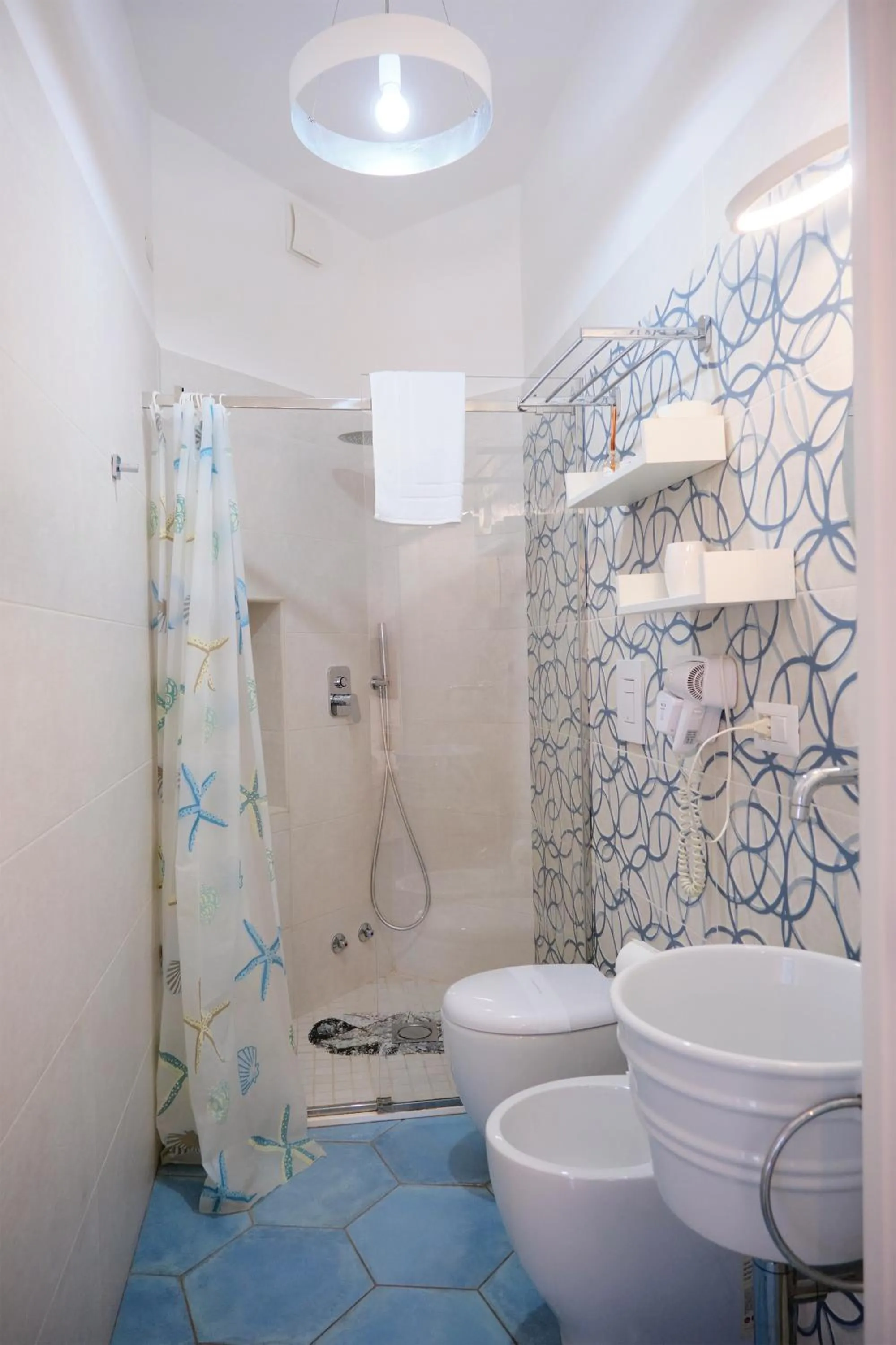 Shower in Pharus Miseni Suites and rooms