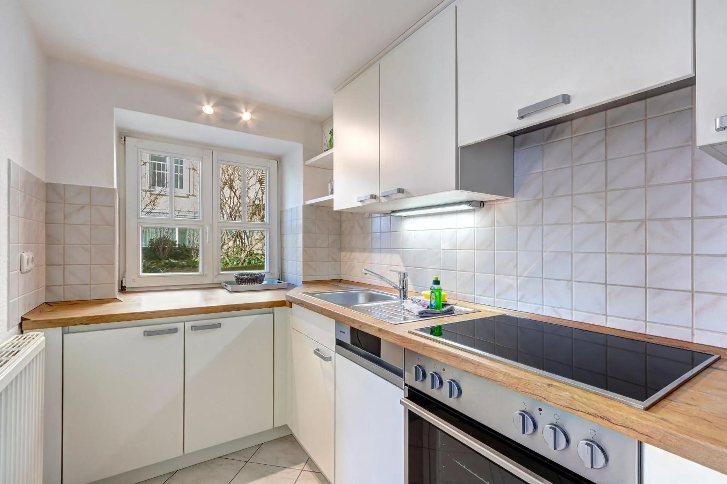 Kitchen or kitchenette in Haus Seeblick Hotel Garni & Ferienwohnungen