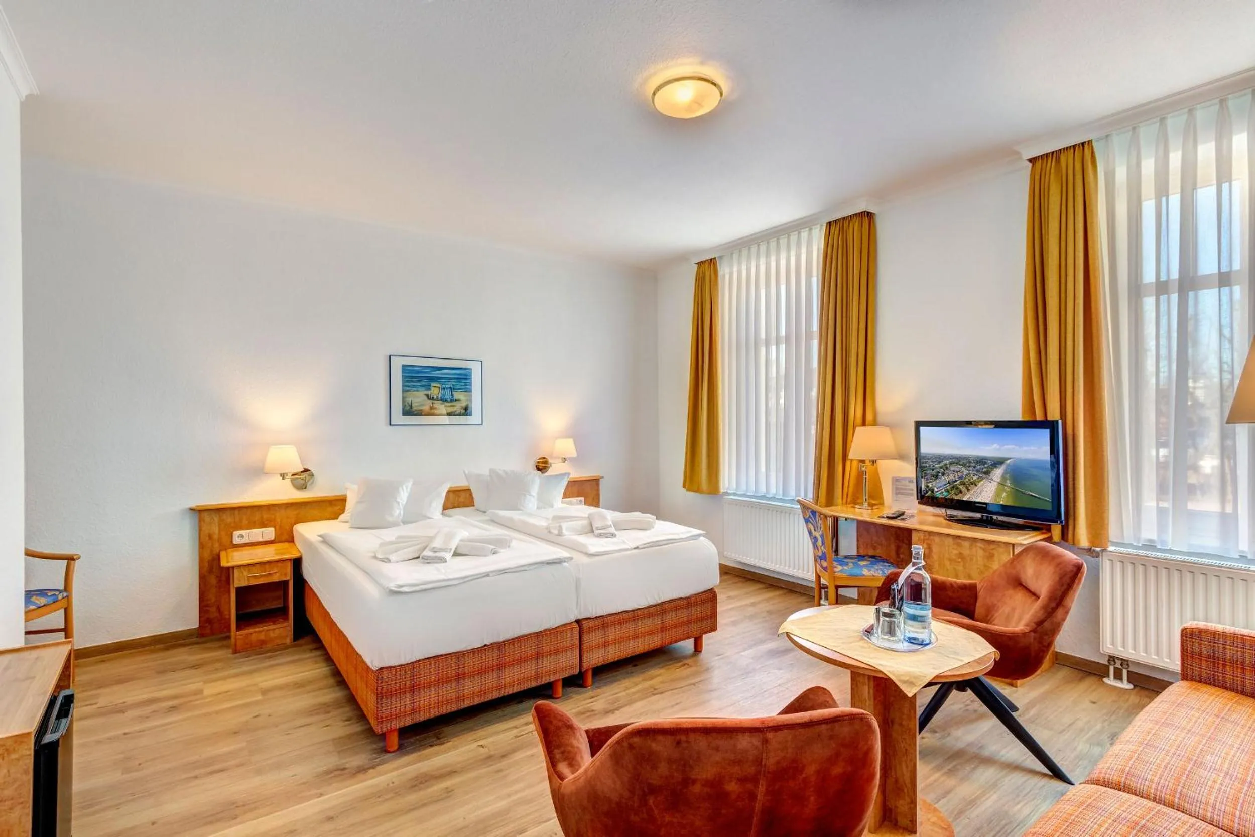 Bed in Haus Seeblick Hotel Garni & Ferienwohnungen