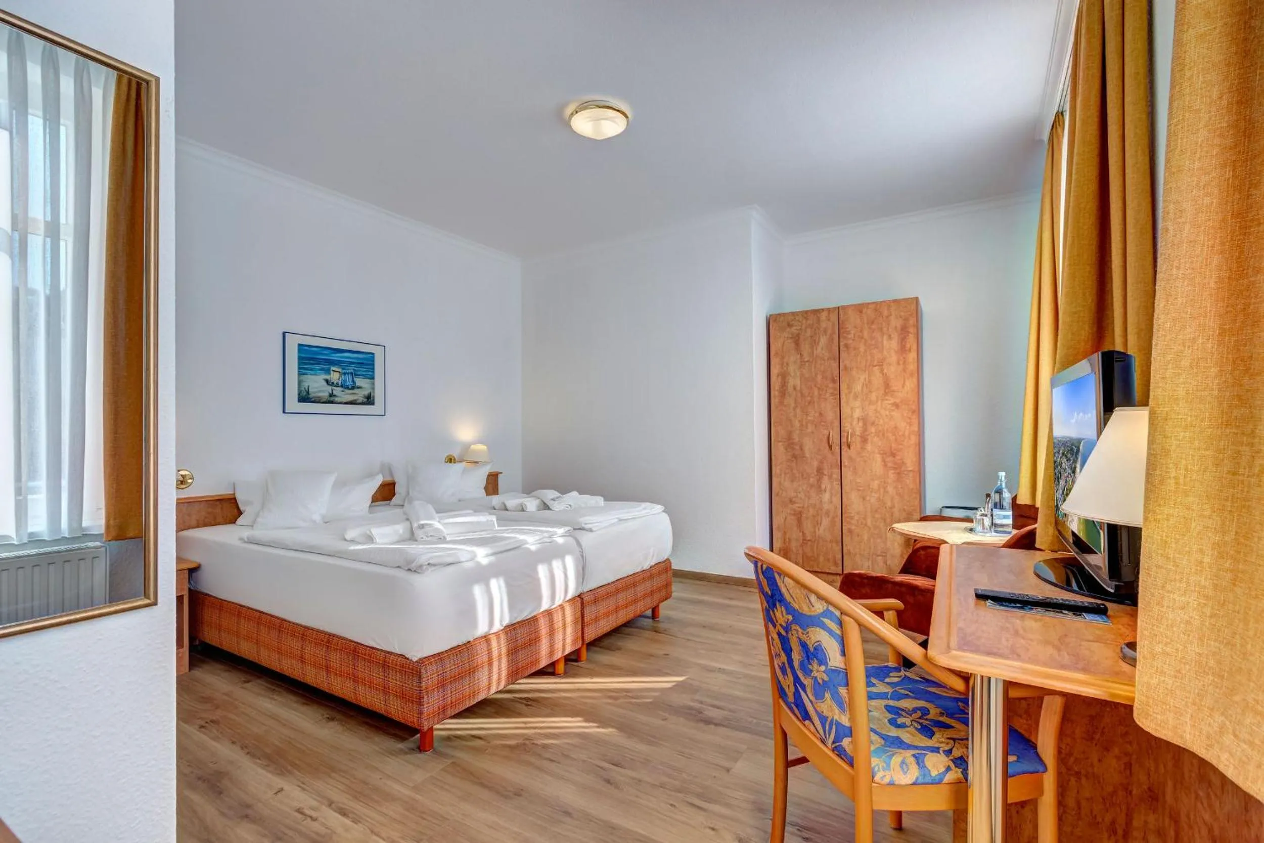 Bed in Haus Seeblick Hotel Garni & Ferienwohnungen