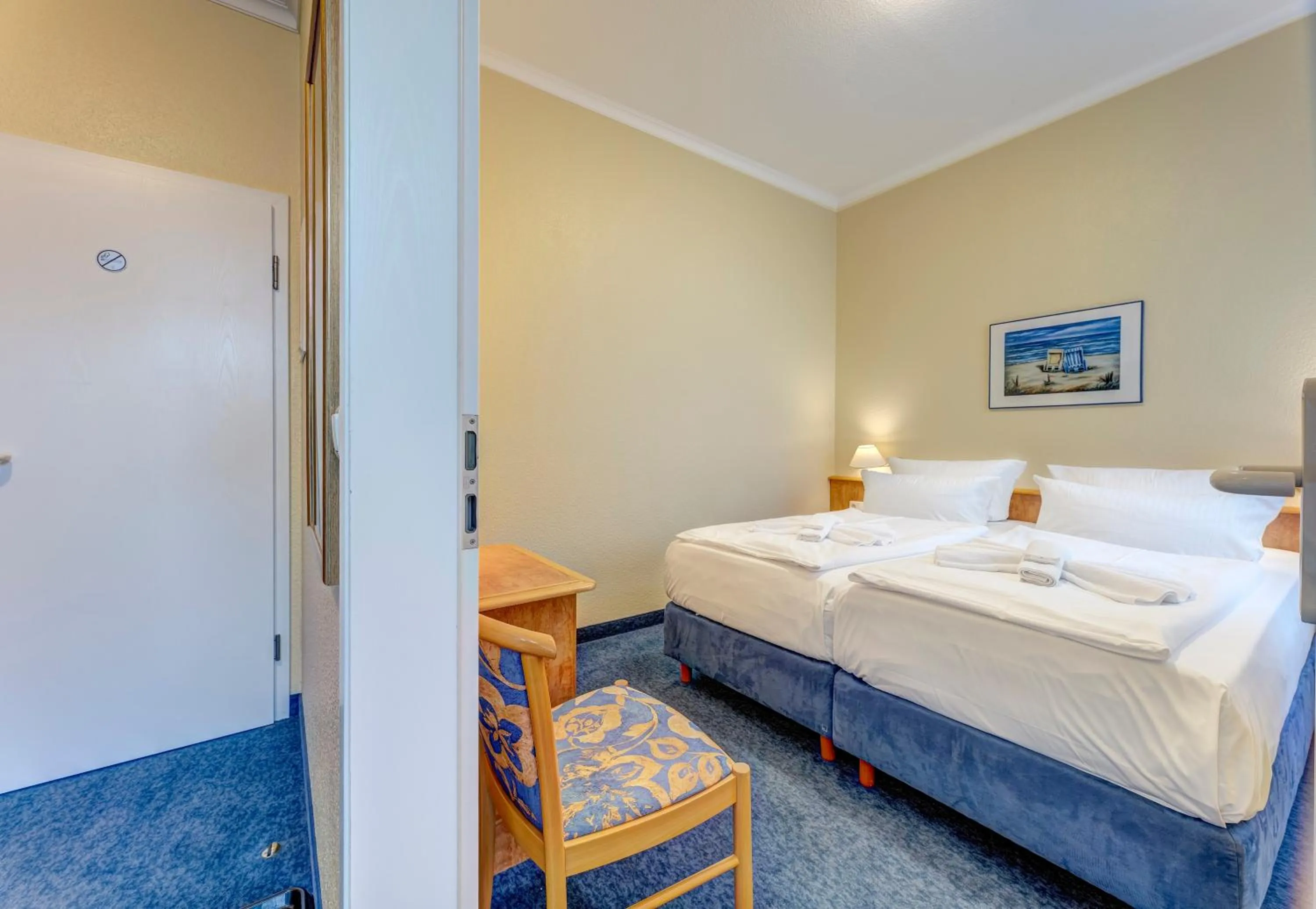 Bed in Haus Seeblick Hotel Garni & Ferienwohnungen