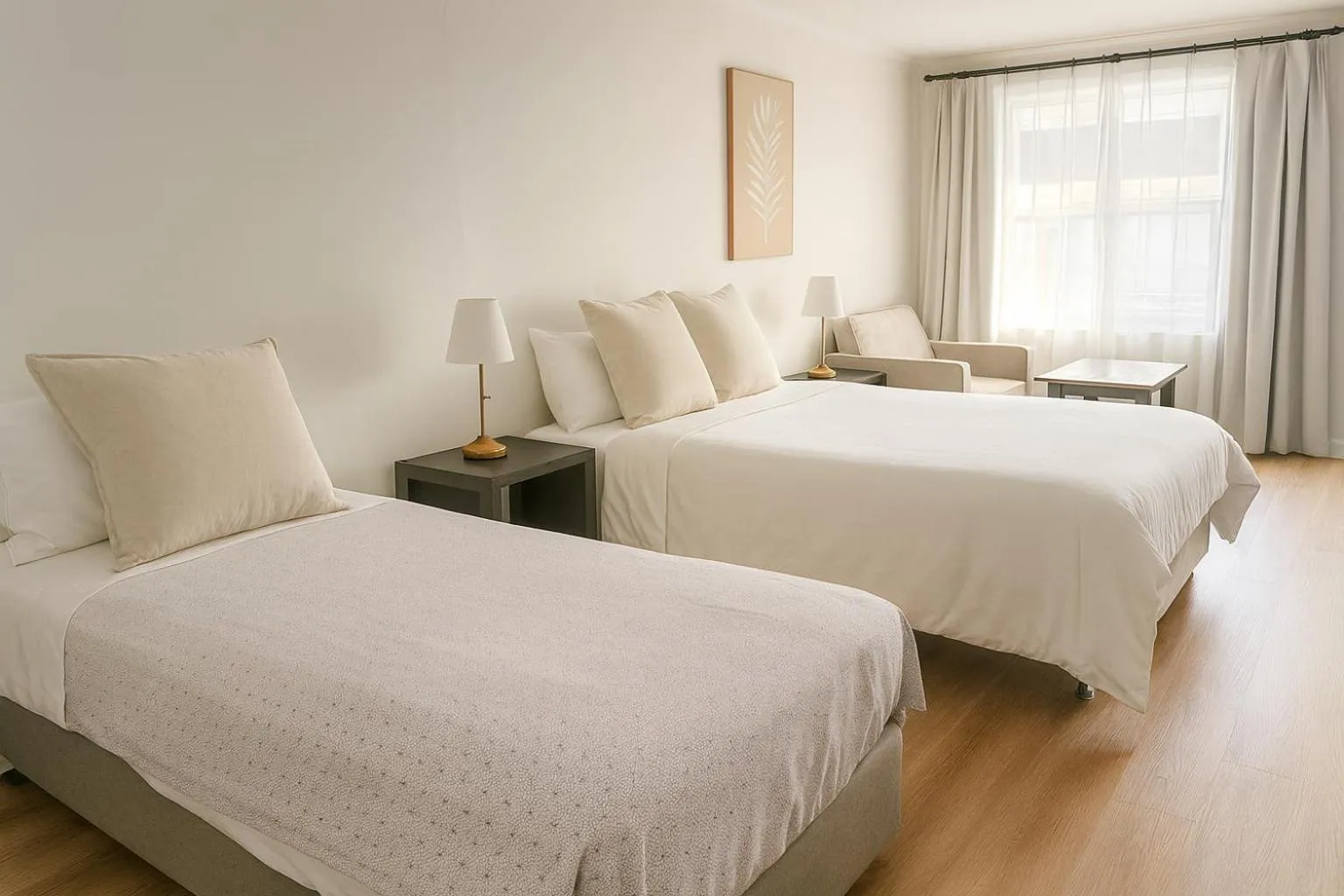 Bed in Cooks Endeavour Motor Inn