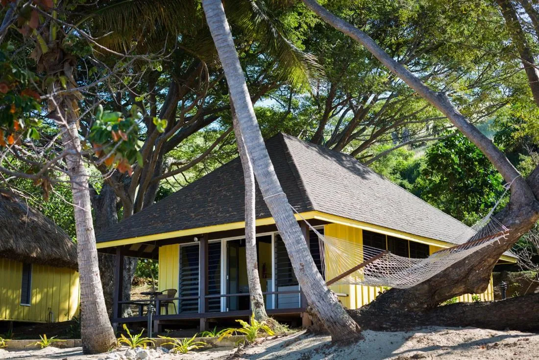 Property building in Funky Fish Beach & Surf Resort