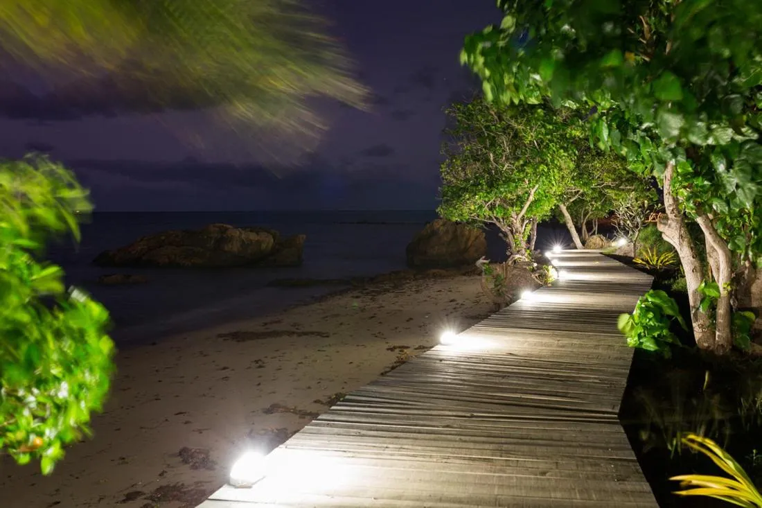 Night in Funky Fish Beach & Surf Resort