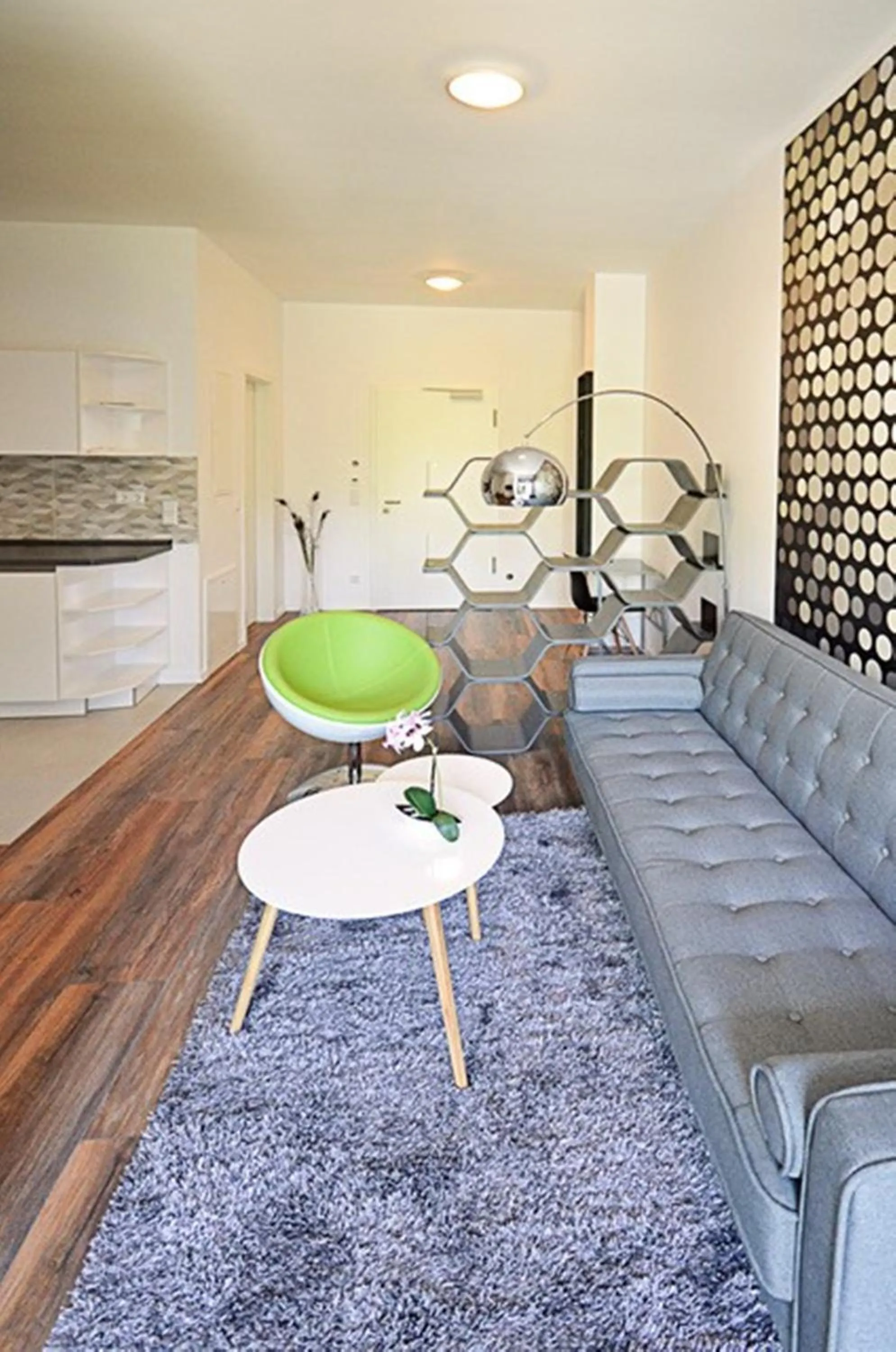 Living room in Eco Smart Apartments Erlangen
