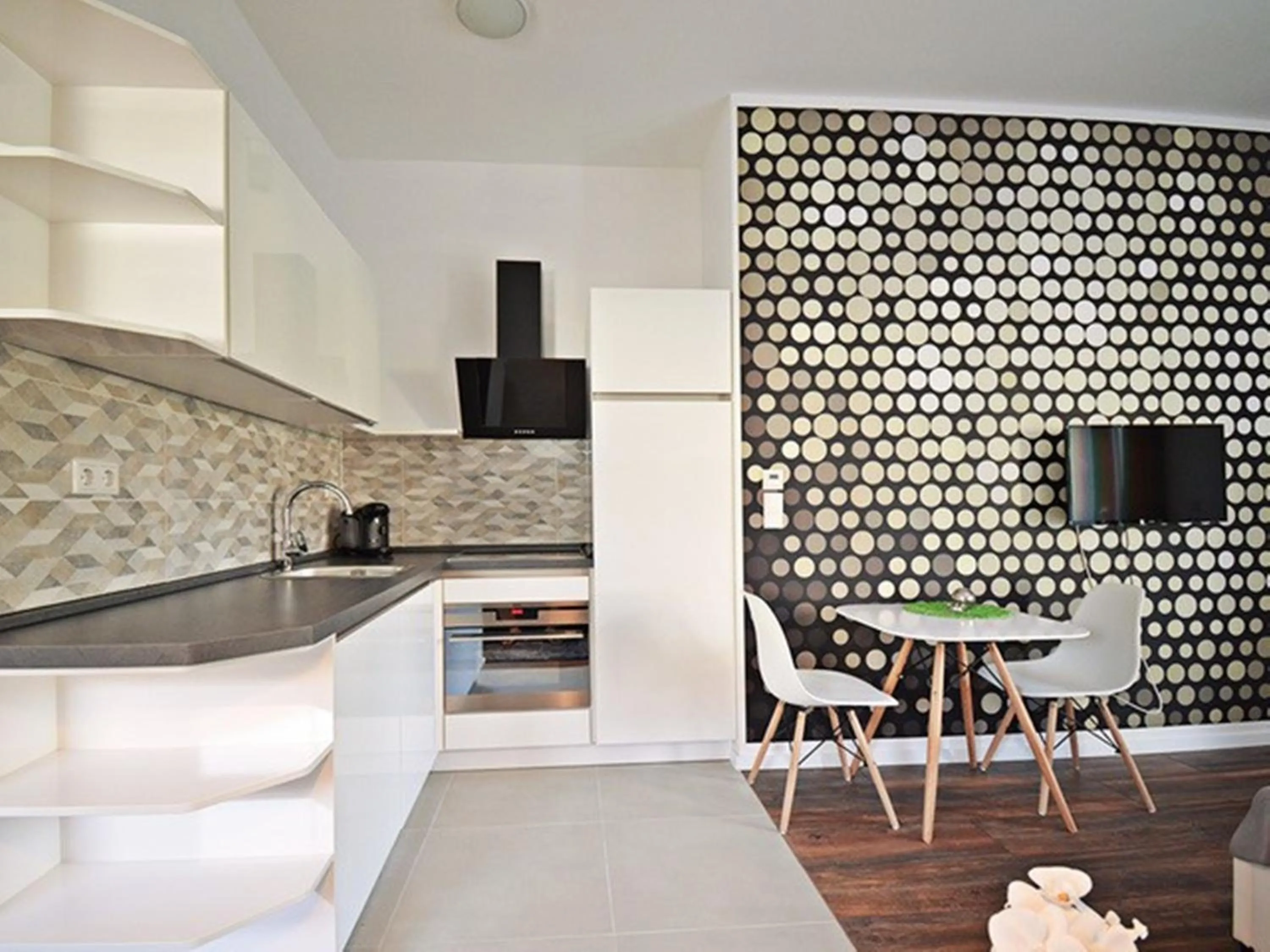 Kitchen or kitchenette in Eco Smart Apartments Erlangen