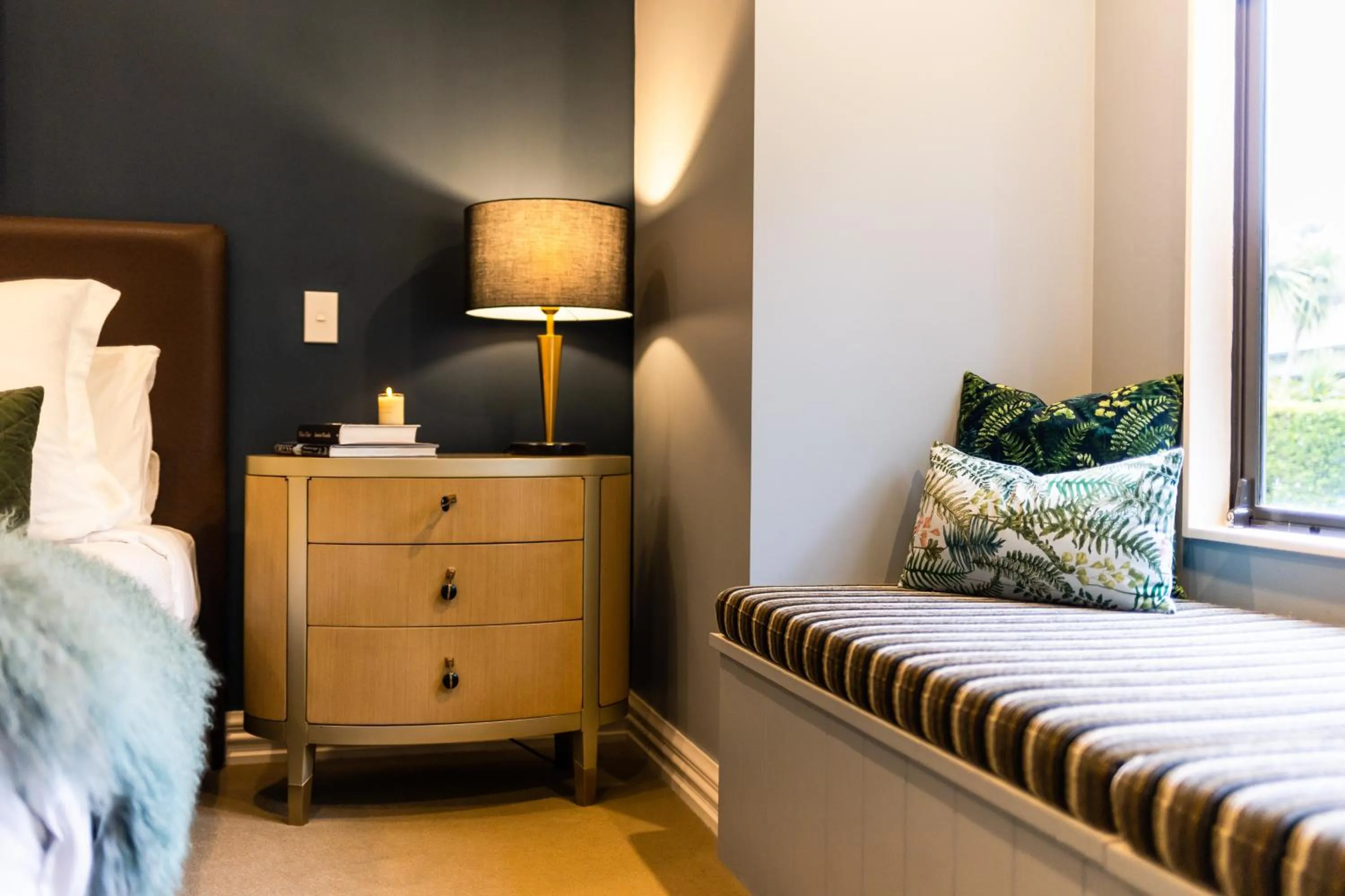 Bed in Parehua Resort