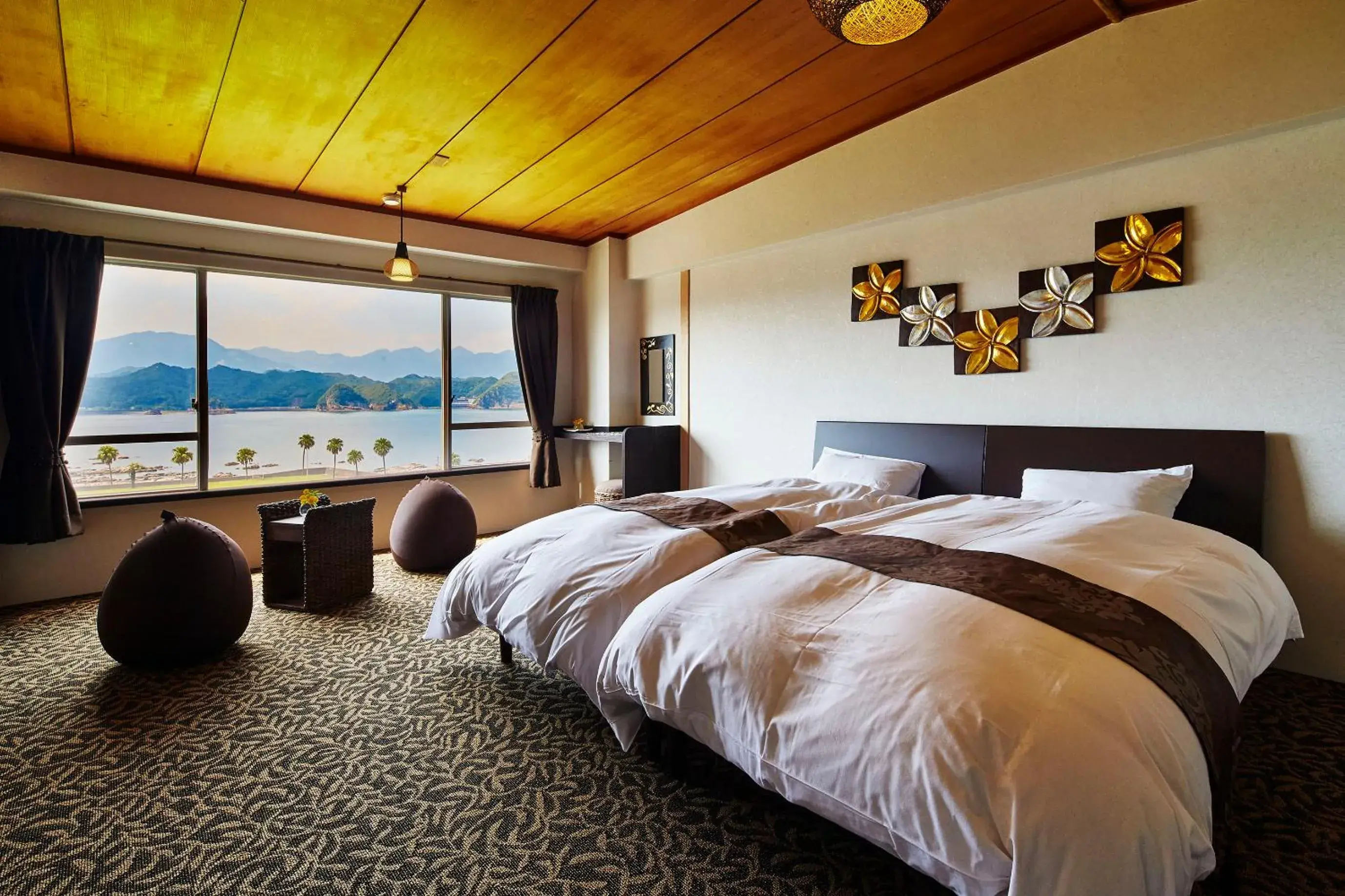 Standard Twin Room with Sea View - single occupancy in Hana Irodori no Yado Kayuu Standard Twin Room with Sea View - single occupancy in Hana Irodori no Yado Kayuu