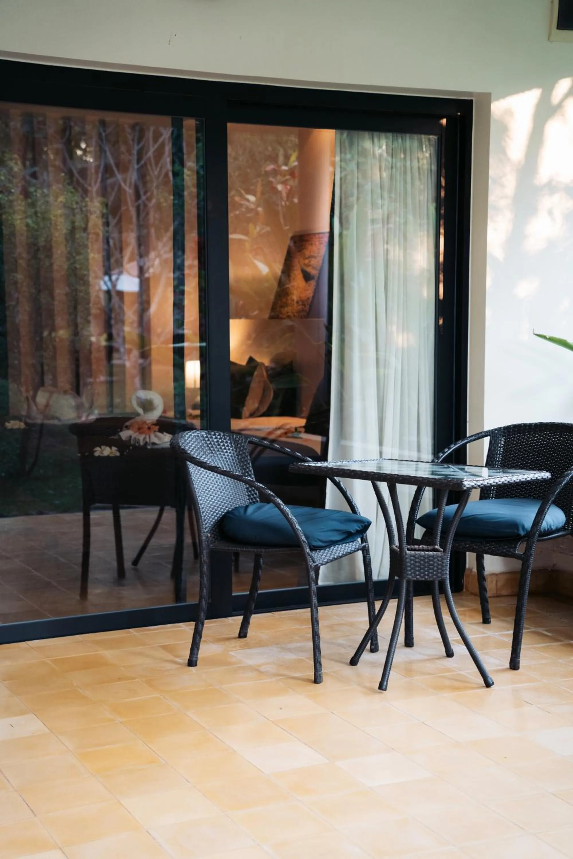 Patio in Battambang Resort