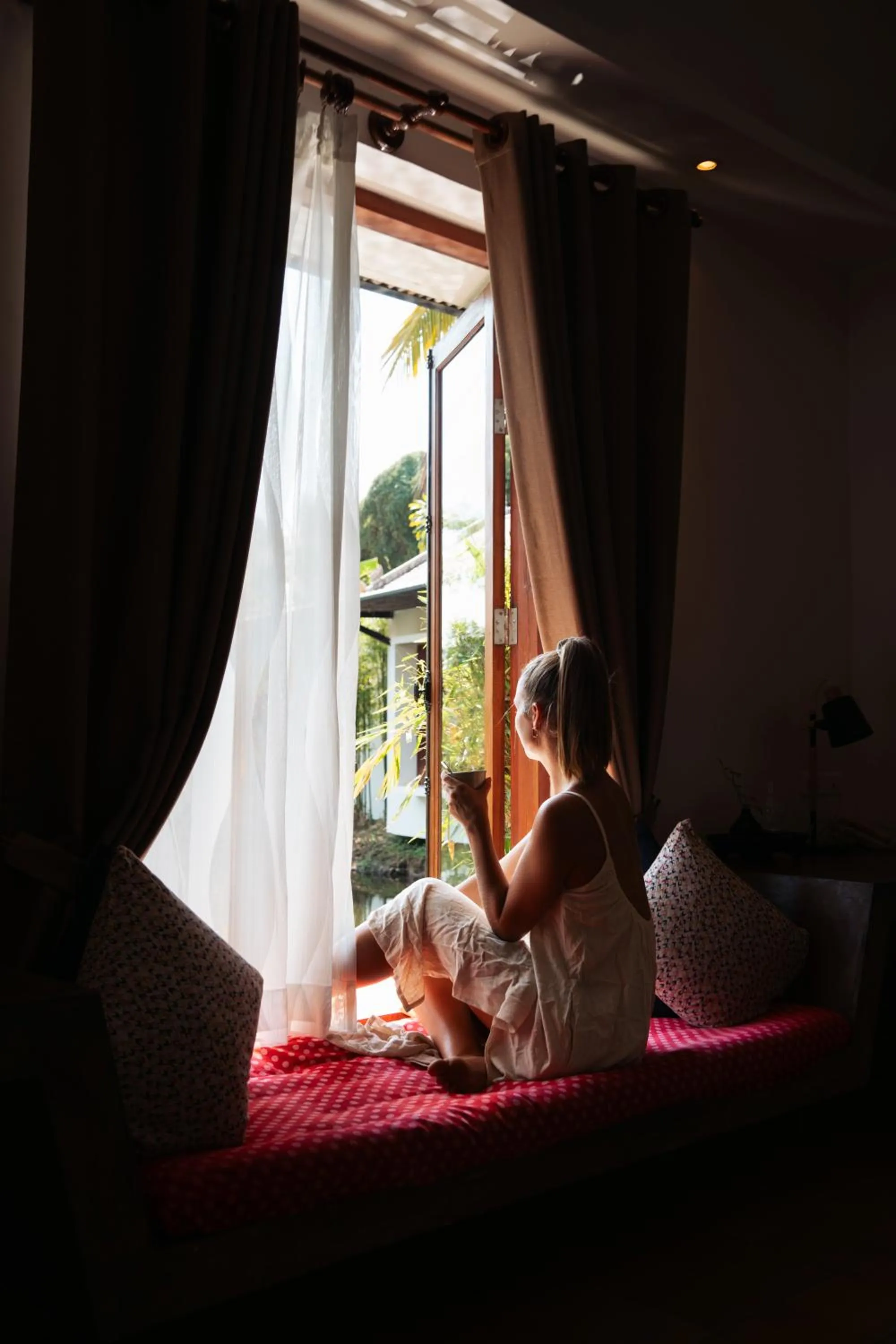 Bed in Battambang Resort