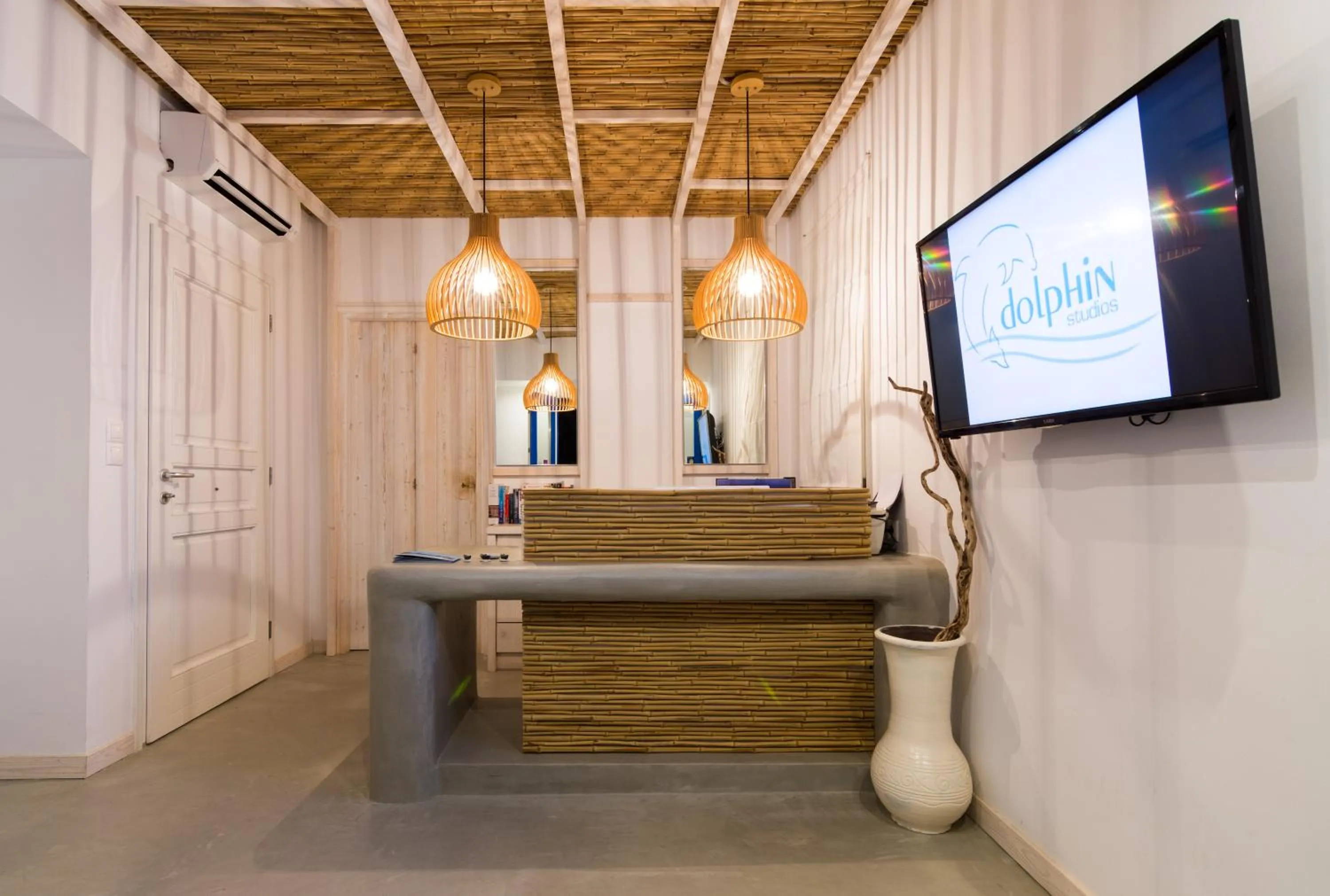 Lobby or reception in Dolphin Kastraki Studios