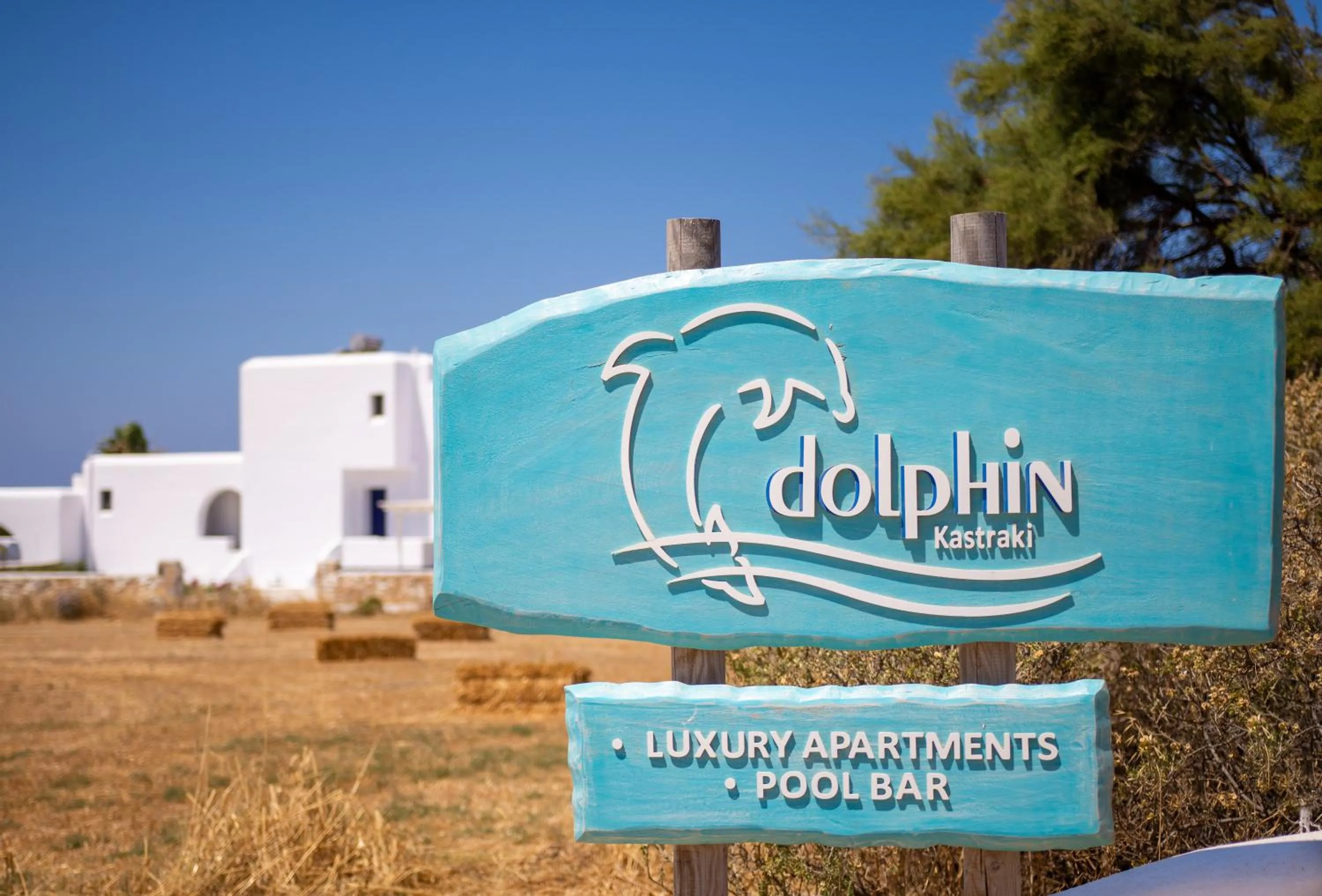 Facade/entrance in Dolphin Kastraki Studios