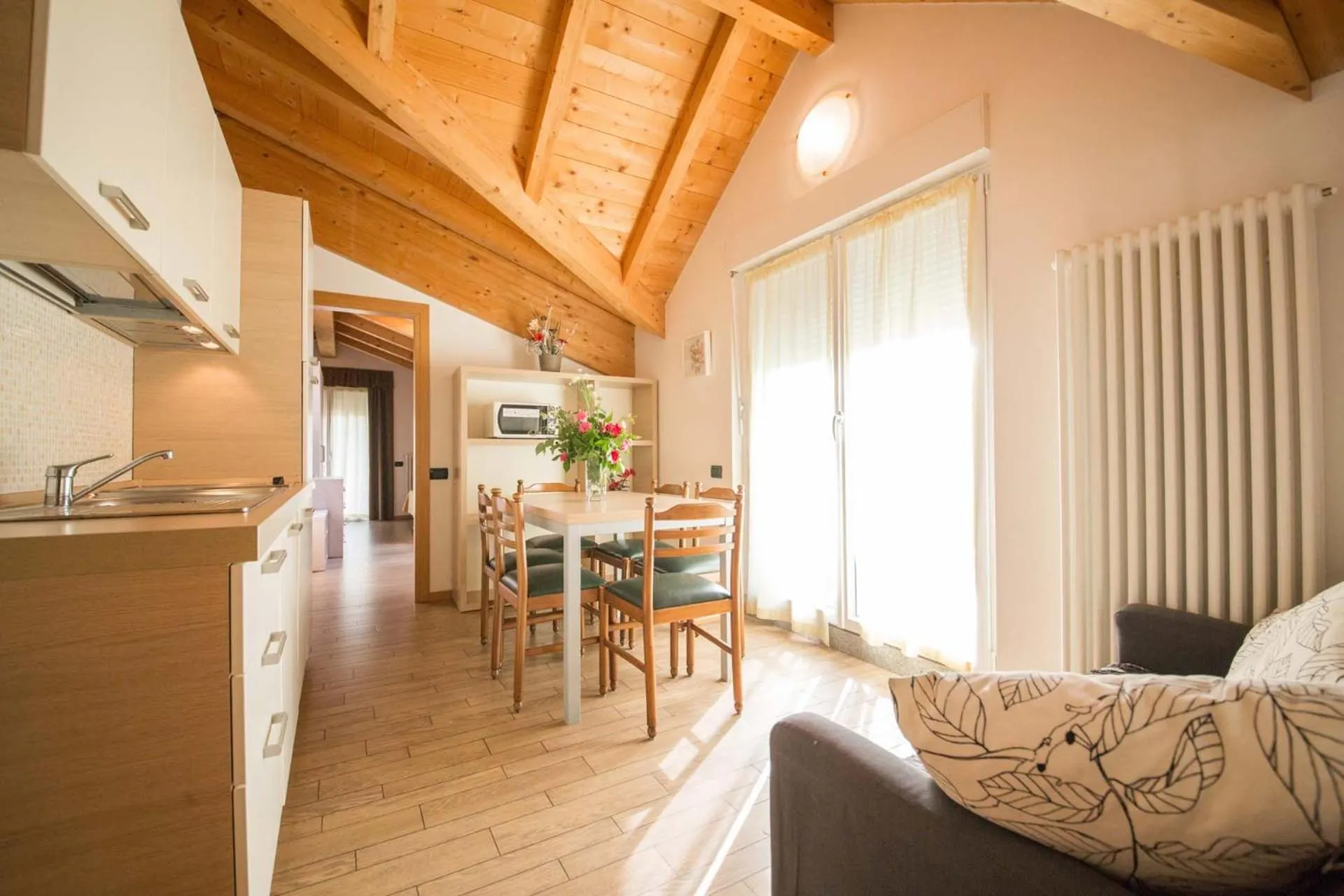 Kitchen or kitchenette in Residence Hotel Miralago