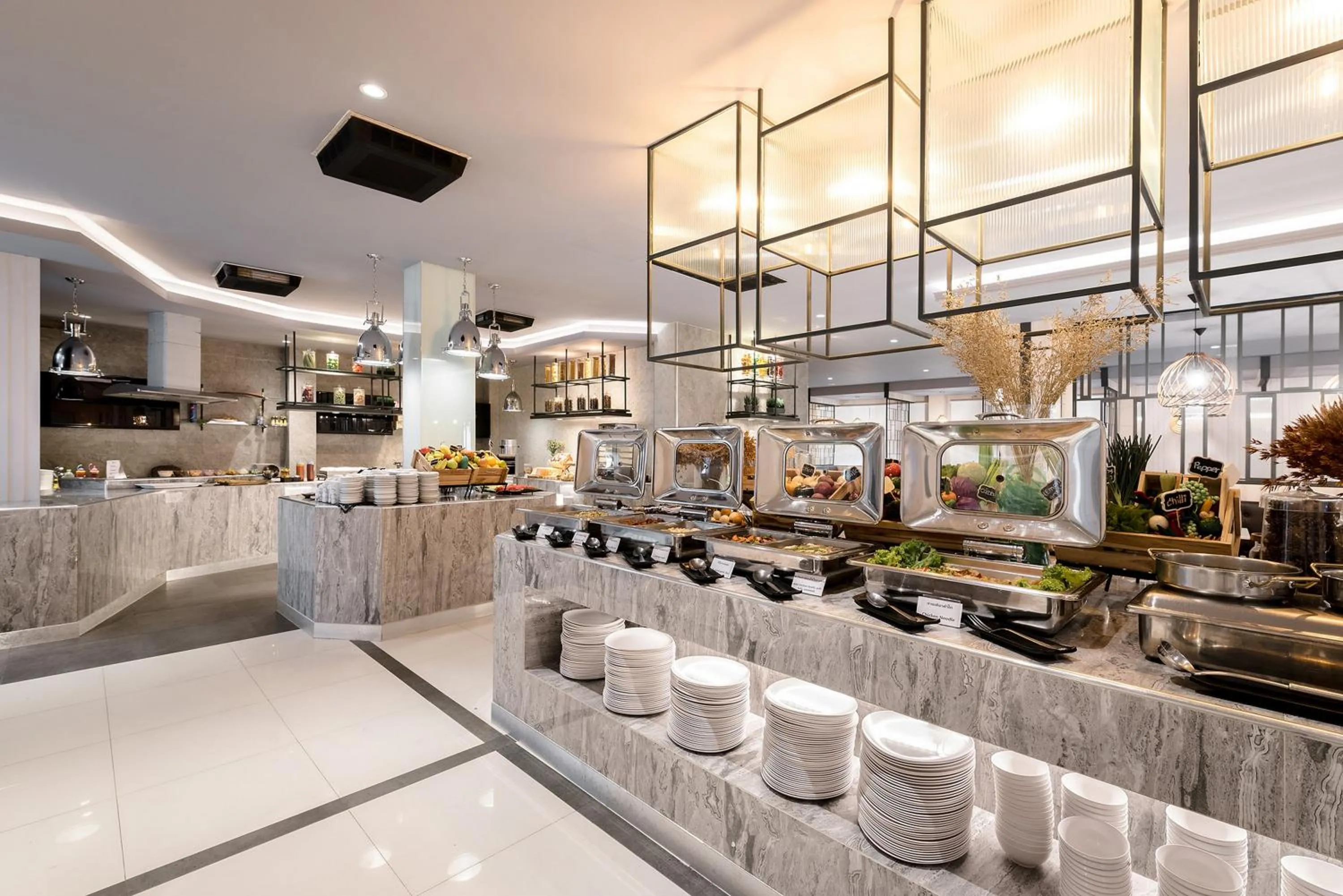 Buffet breakfast in Hin Nam Sai Suay