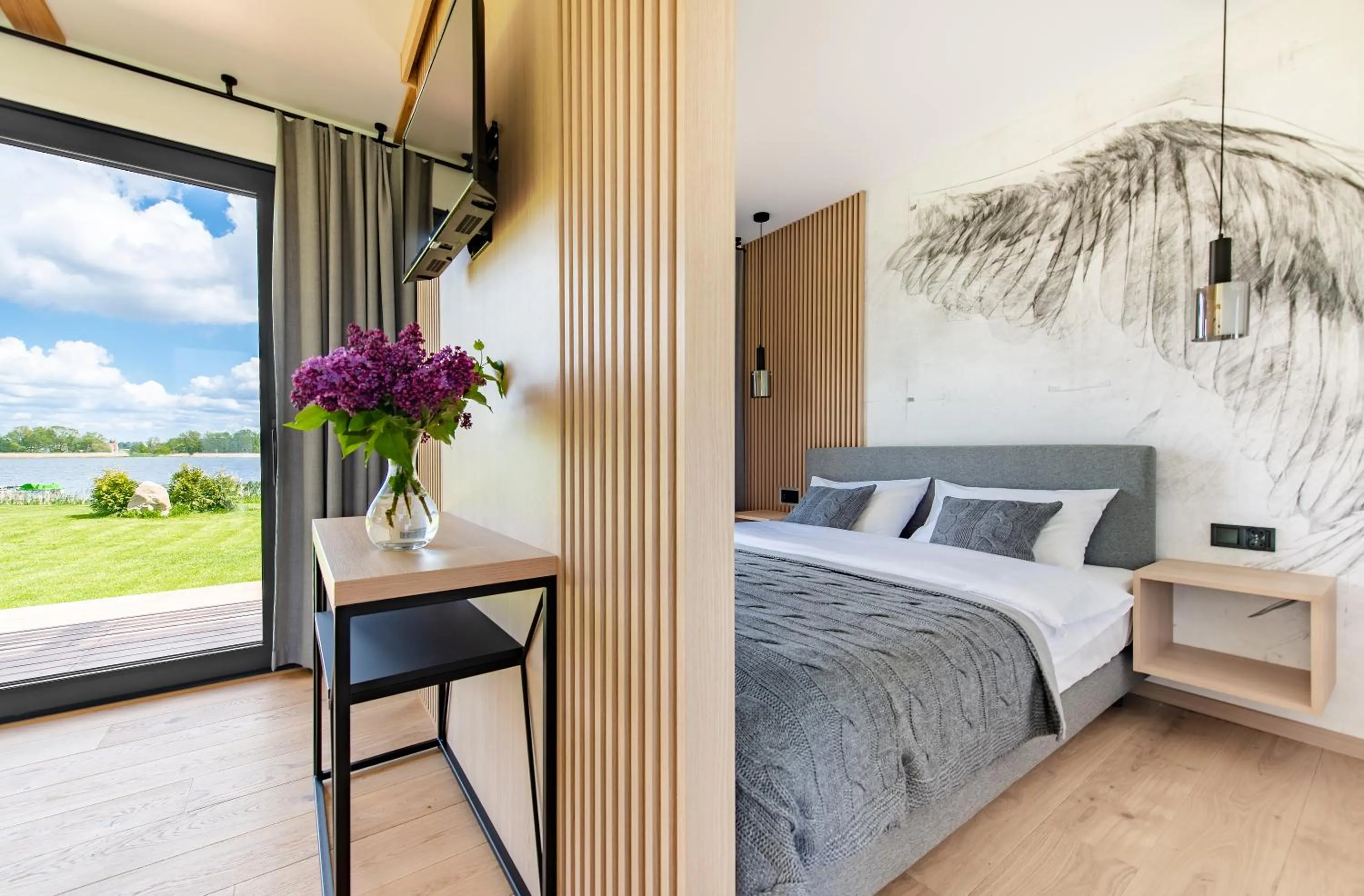 Bed in Pałac Warlity