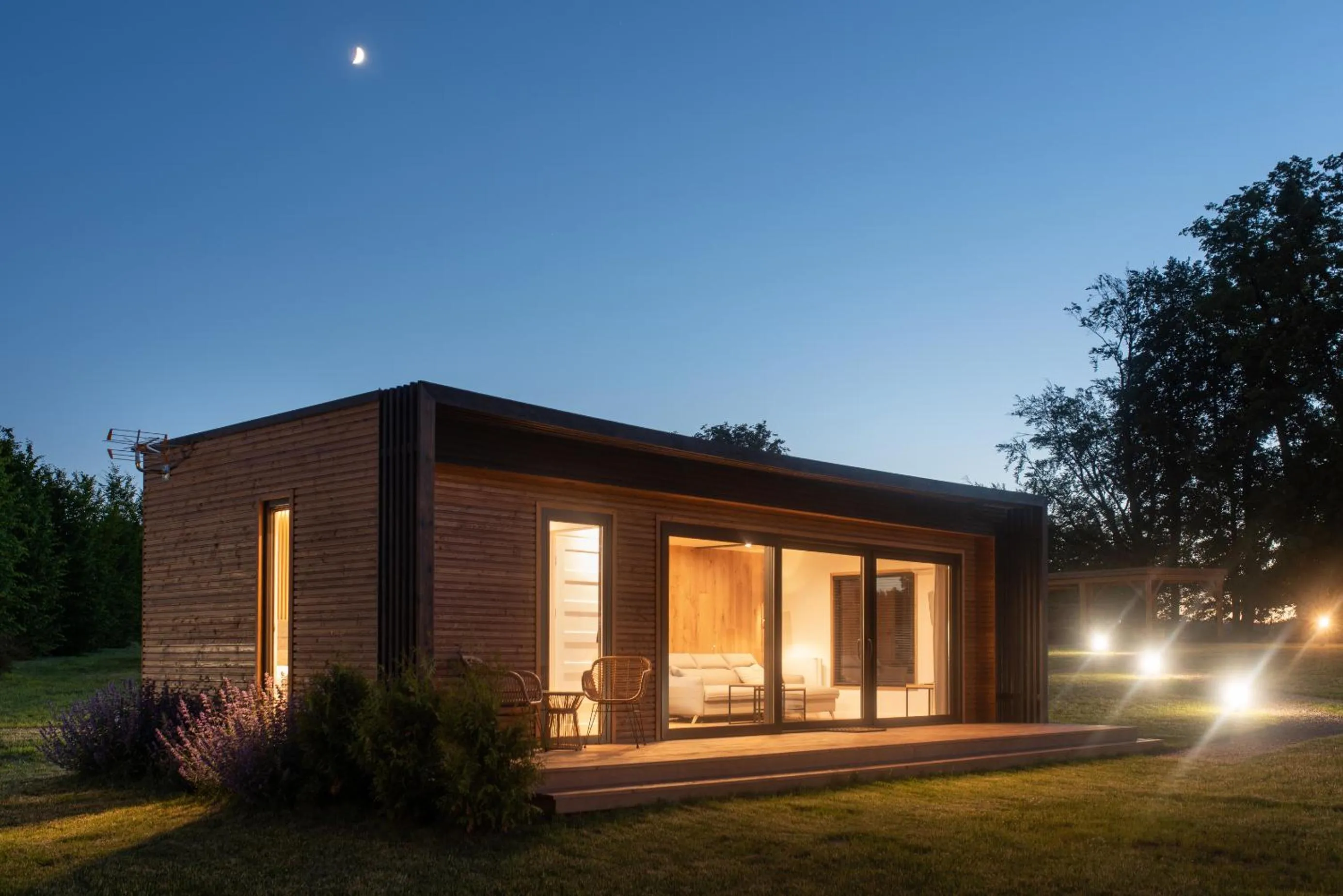 Sunset in Pałac Warlity