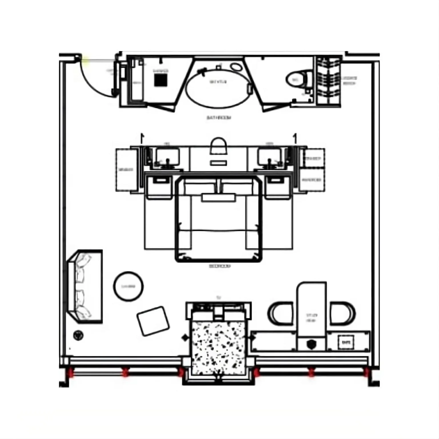 Floor plan in Keraton At The Plaza, part of The Unbound Collection by Hyatt