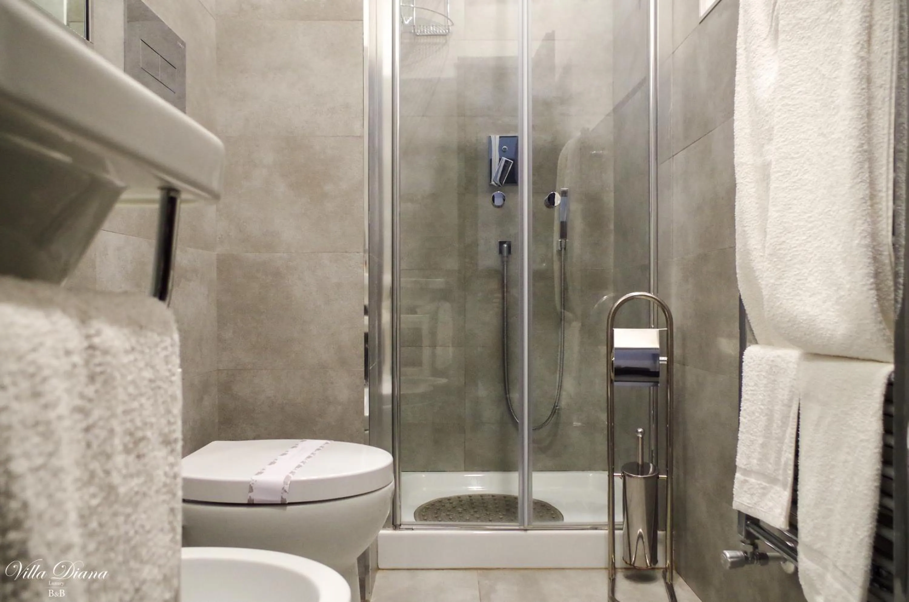 Shower in B&B Villa Diana