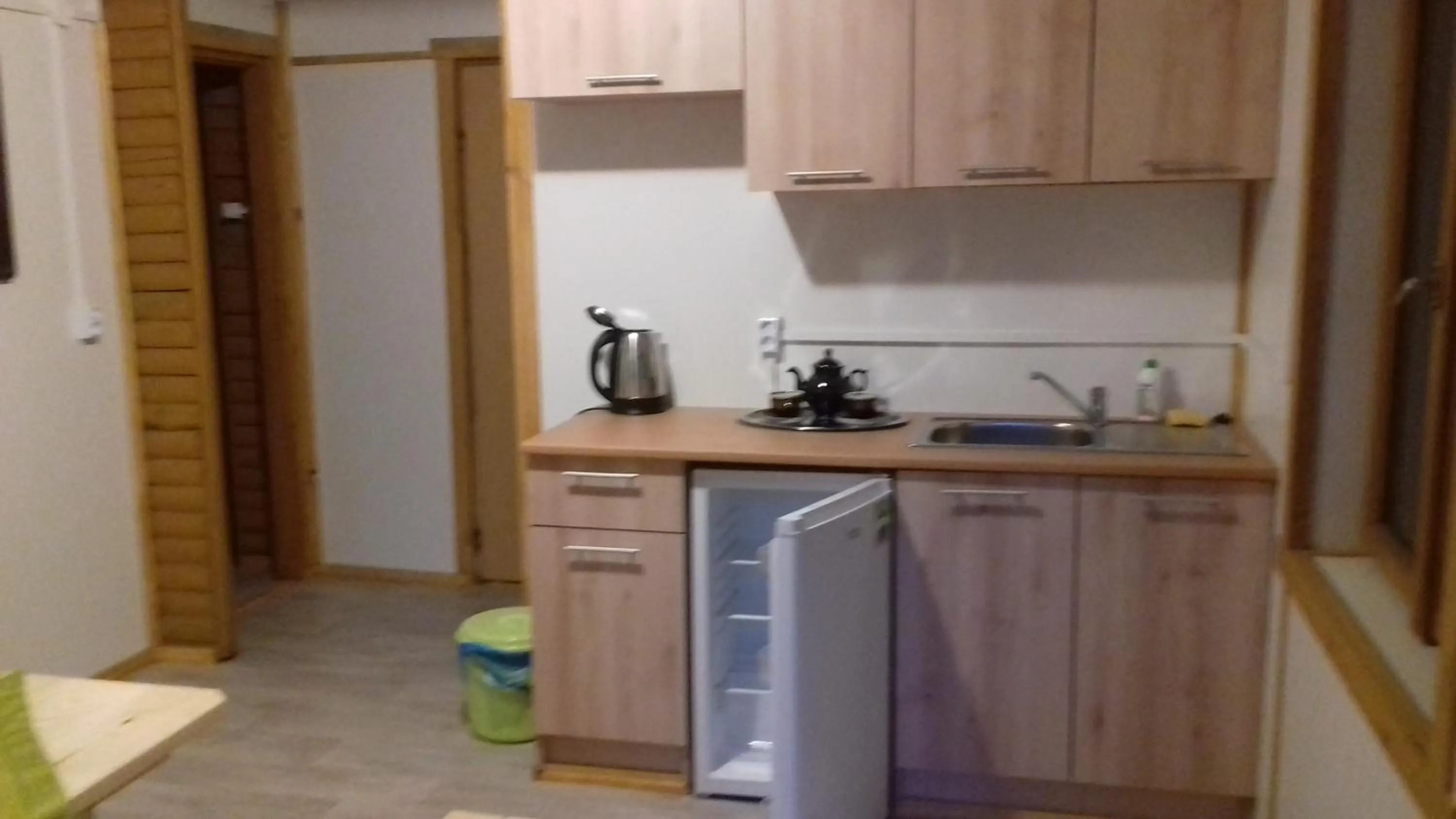 Kitchen or kitchenette in Stacja Wypoczynkowa Augustów