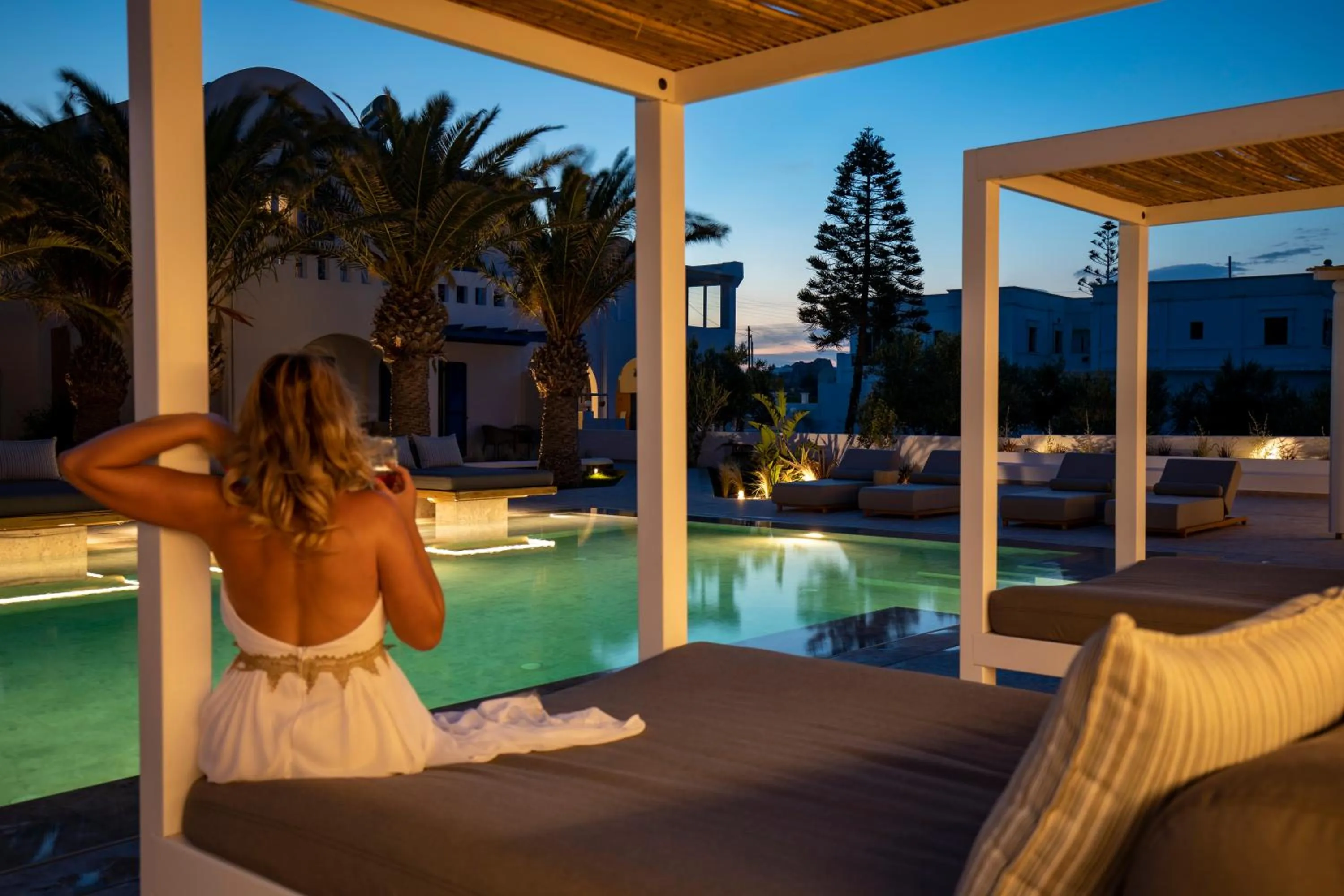 Swimming pool in Louis Studios Santorini