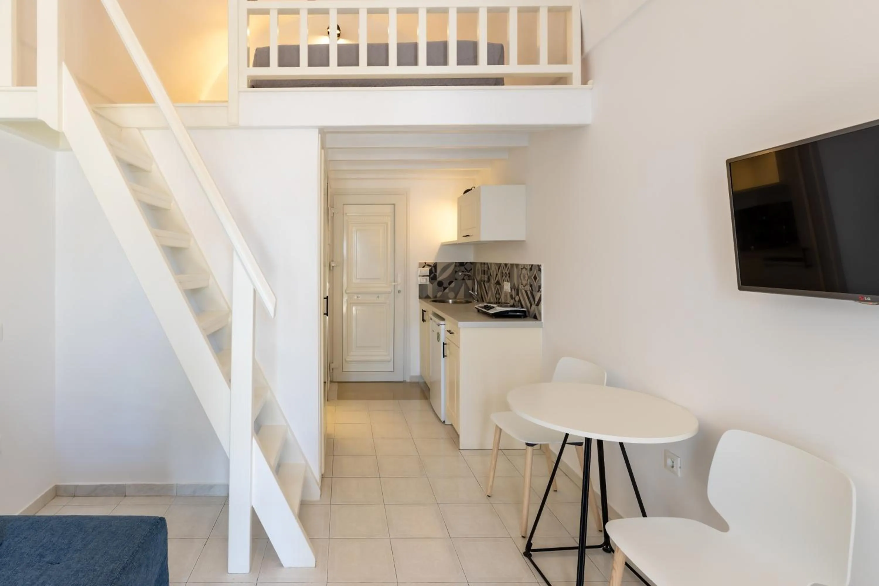 kitchen in Louis Studios Santorini