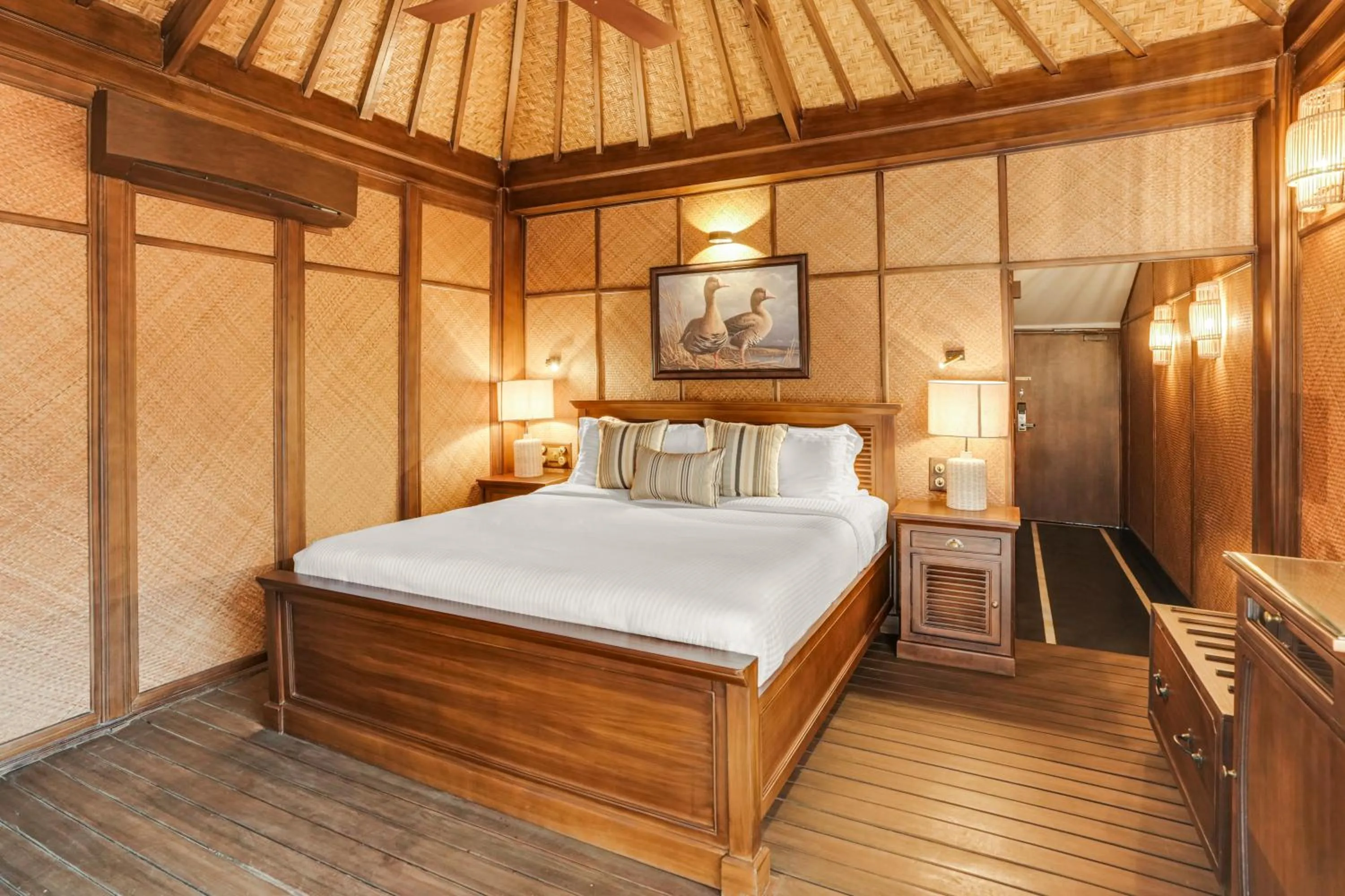 Bed in The Tree House Resort, A Club Mahindra Associate