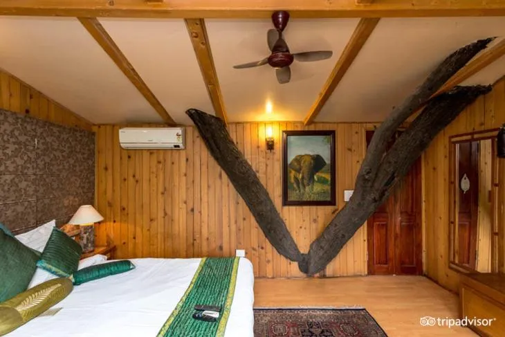 Bed in The Tree House Resort, A Club Mahindra Associate