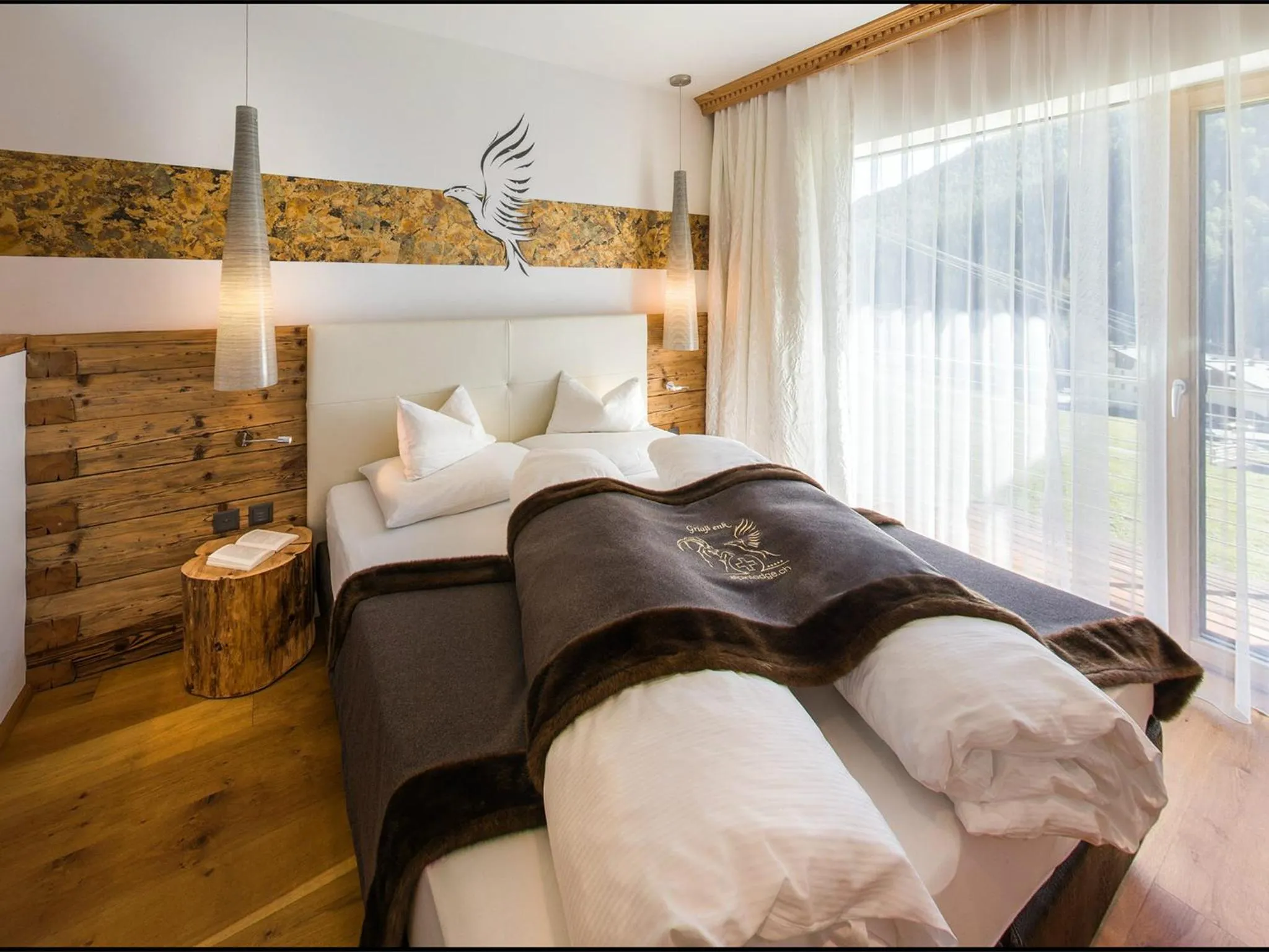 Bedroom, Bed in Alpinlodge & Spa