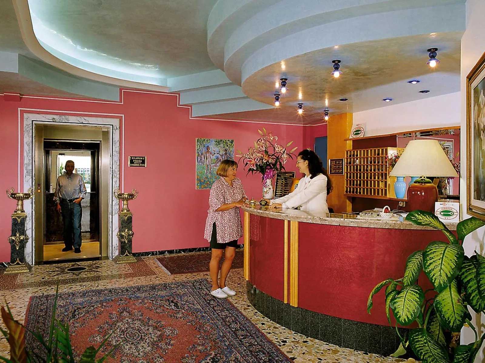 Lobby or reception in Hotel Miramare