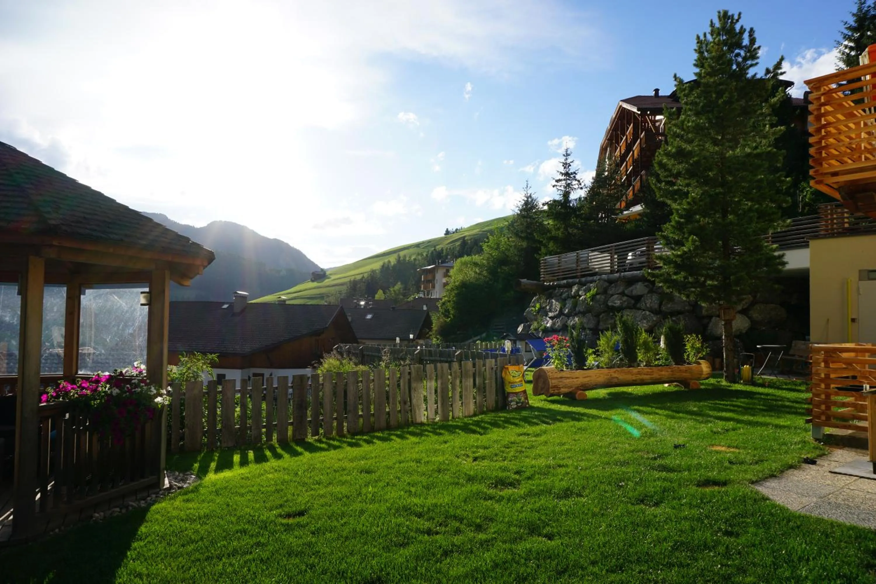 Garden view in La Palsa