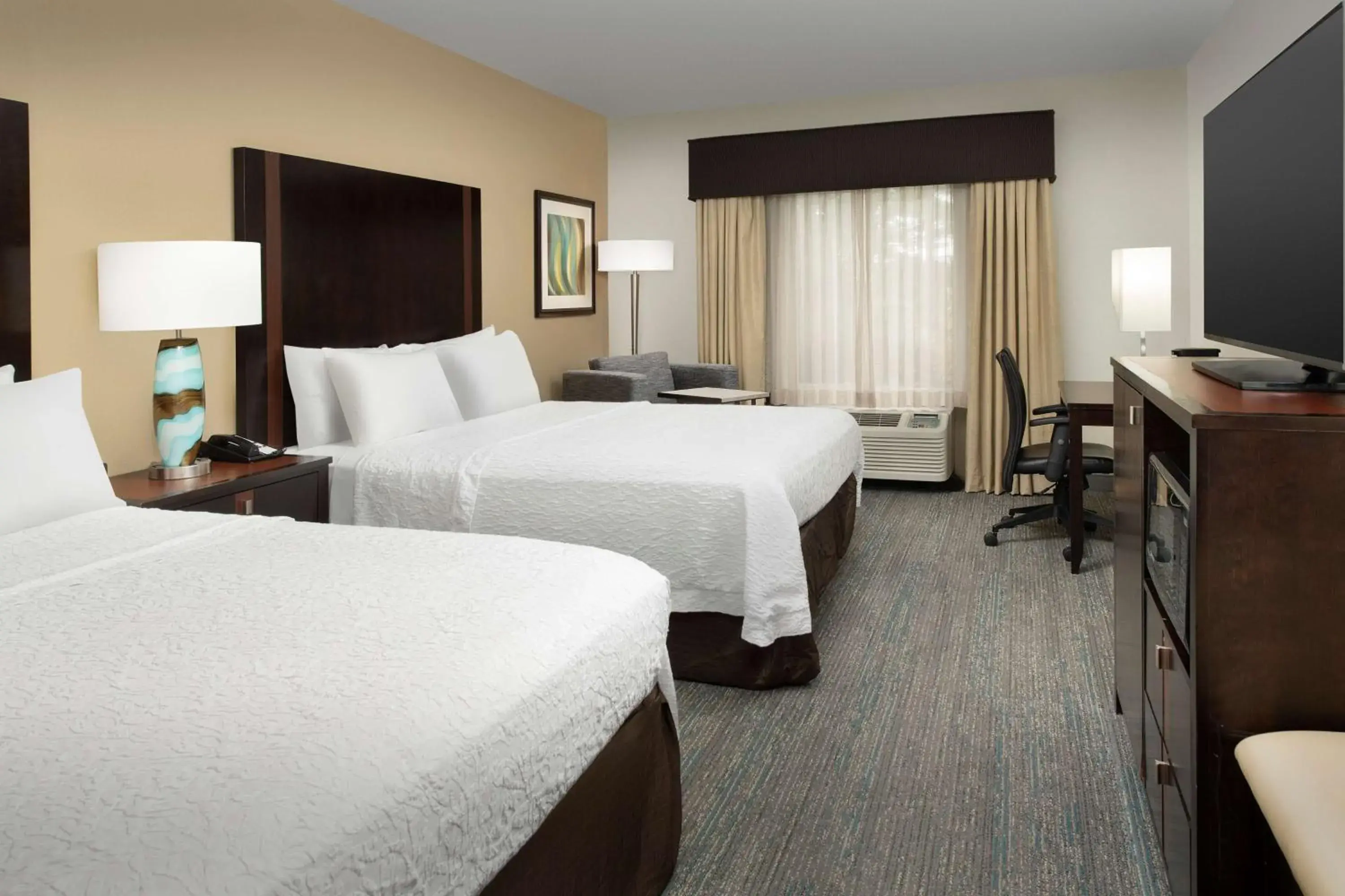 Room with Two Queen Beds - Non-Smoking in Hampton Inn & Suites Alpharetta-Windward Room with Two Queen Beds - Non-Smoking in Hampton Inn & Suites Alpharetta-Windward