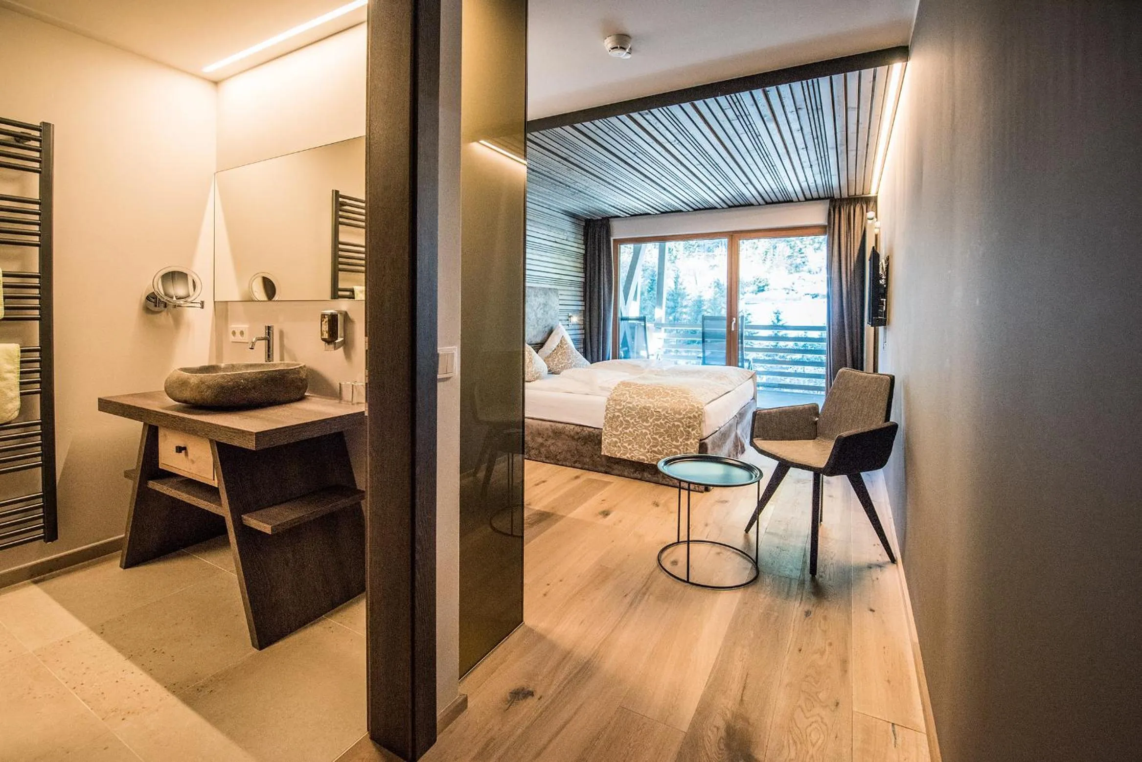 Bathroom, Bed in Das Mondschein