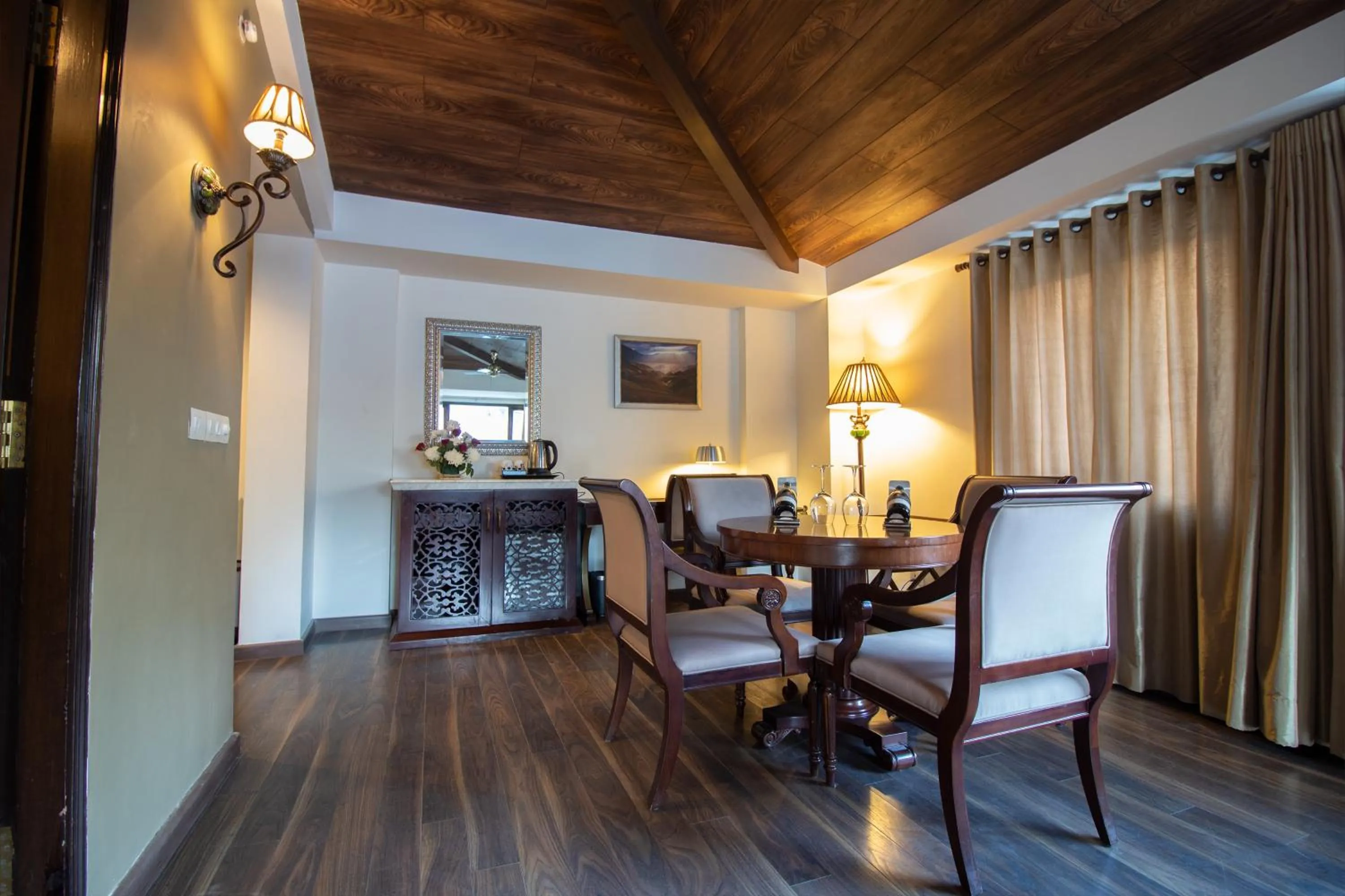 Seating area in Rock Manali by Vivaan