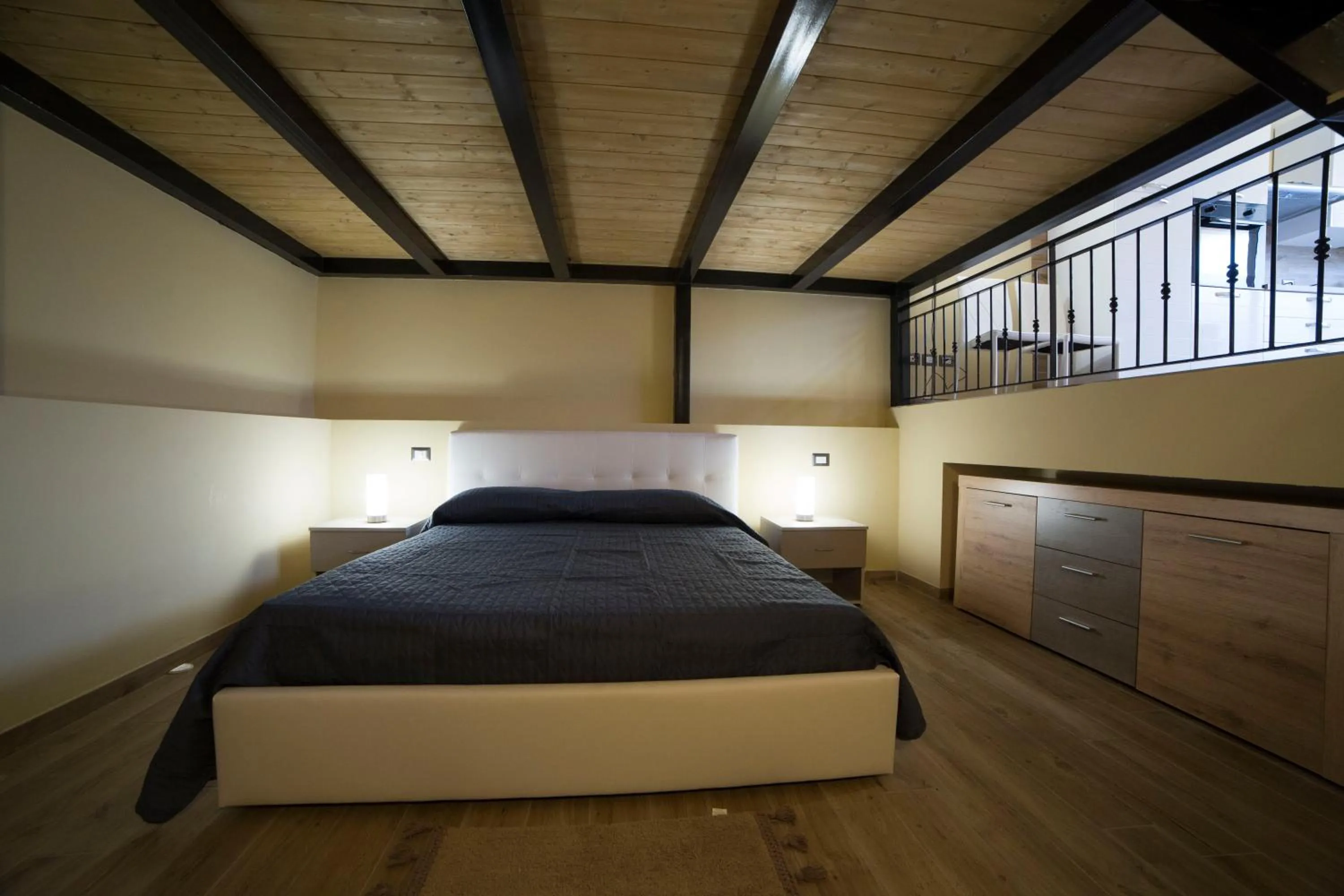 Bed in SUNSET LOFT
